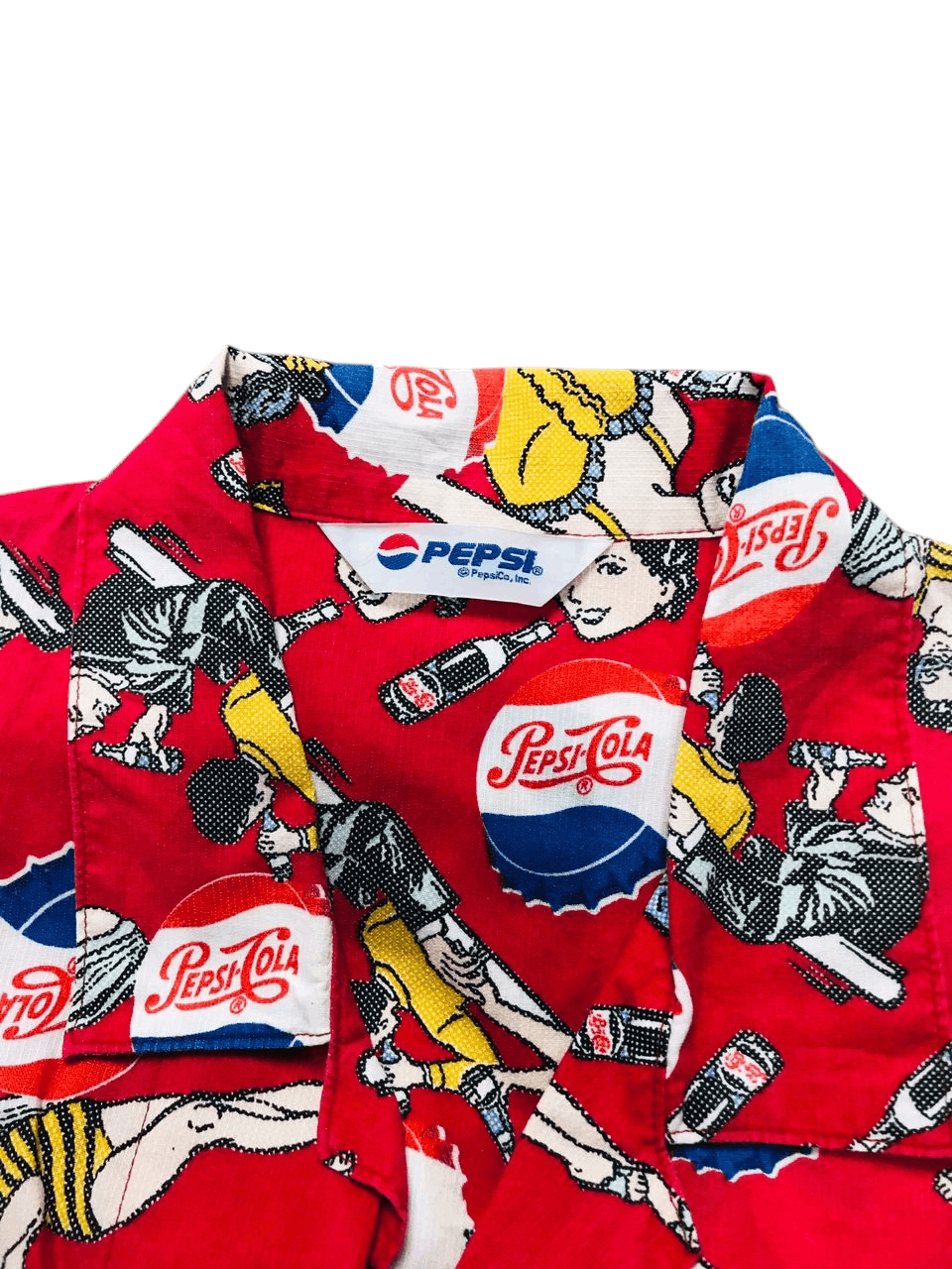 Pepsi Vintage Pepsi Cola All Over Print Button Up Shirt Size US M / EU 48-50 / 2 - 6 Thumbnail