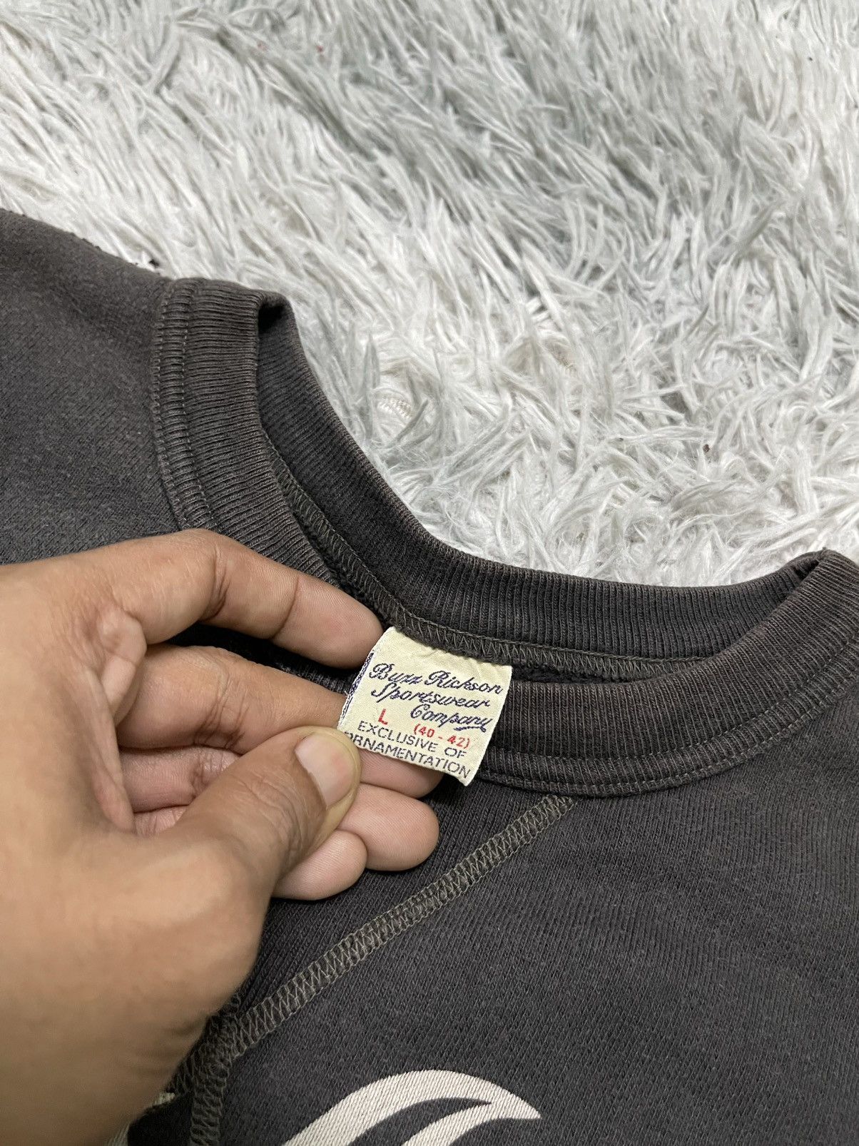 Buzz Rickson's VINTAGE BUZZ RICKSON SWEATSHIRT “HELLS ANGELS” CHARCOAL L Size US L / EU 52-54 / 3 - 8 Thumbnail