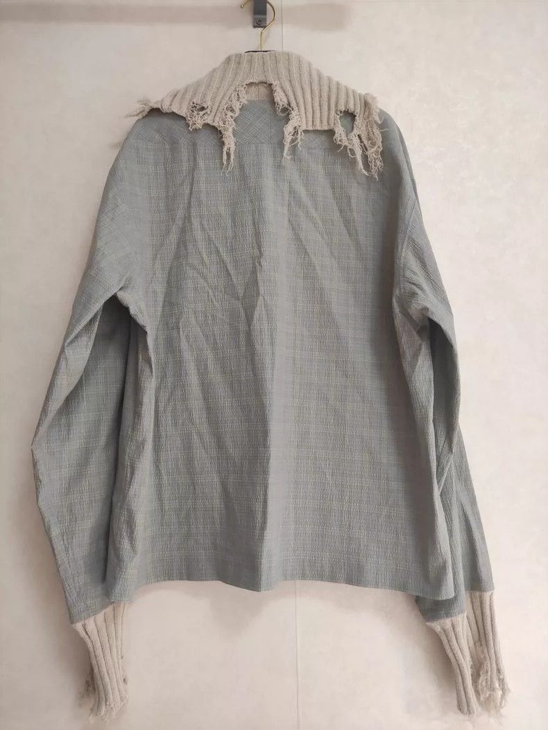 Kiko Kostadinov Kiko kostadinov Collar Destruction Long Sleeve Patchwork Pu Size US M / EU 48-50 / 2 - 2 Thumbnail