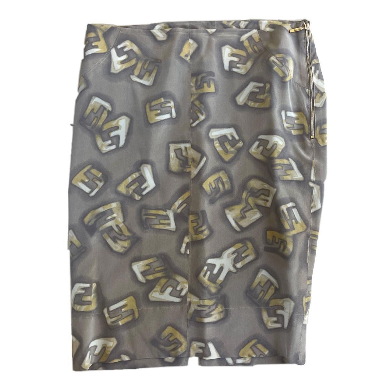 Fendi Fendi Graffiti Logo Pencil Midi Skirt Size 28" / US 6 / IT 42 - 1 Thumbnail