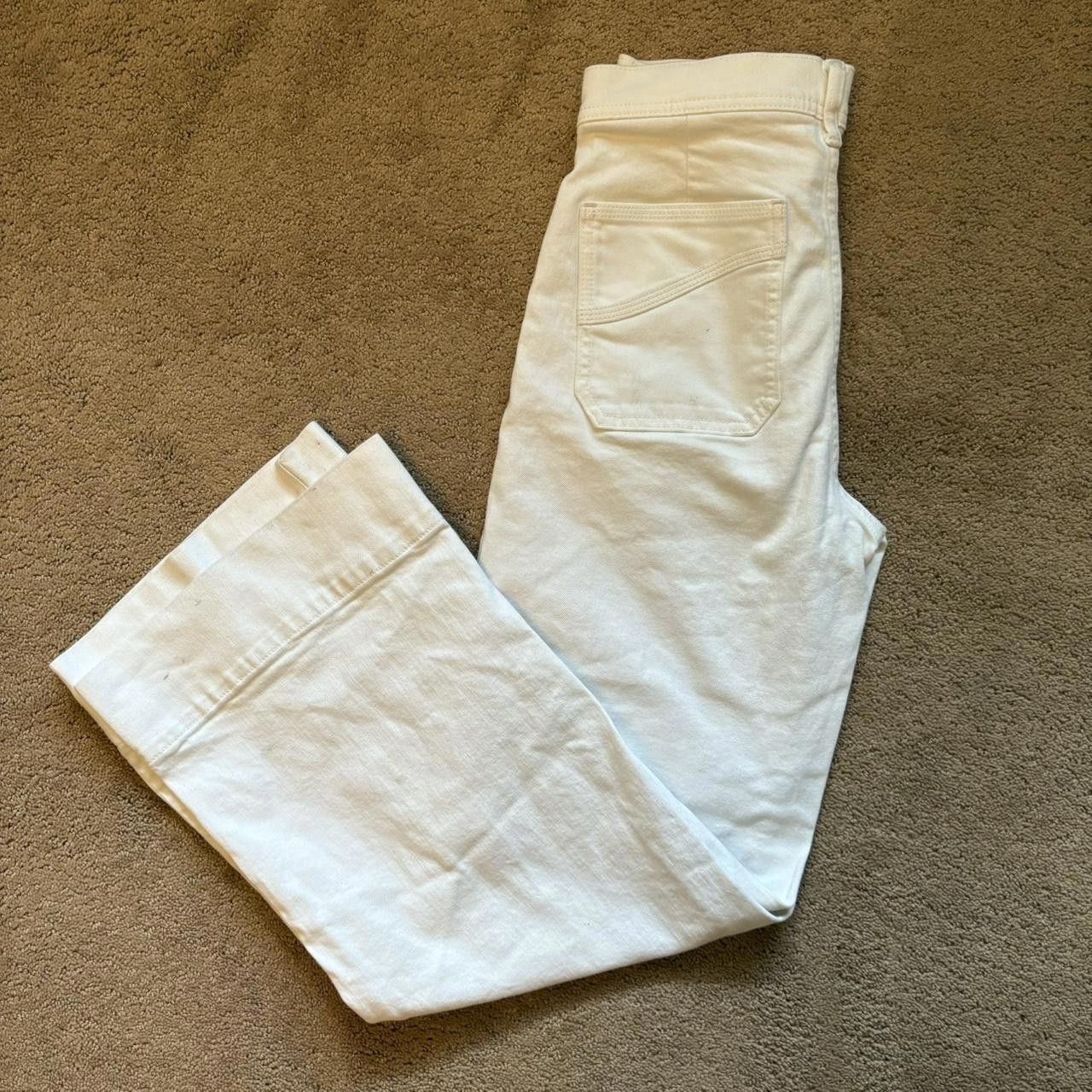 Gap Gap Women's White and Cream Jeans Size 27" / US 4 / IT 40 - 3 Thumbnail