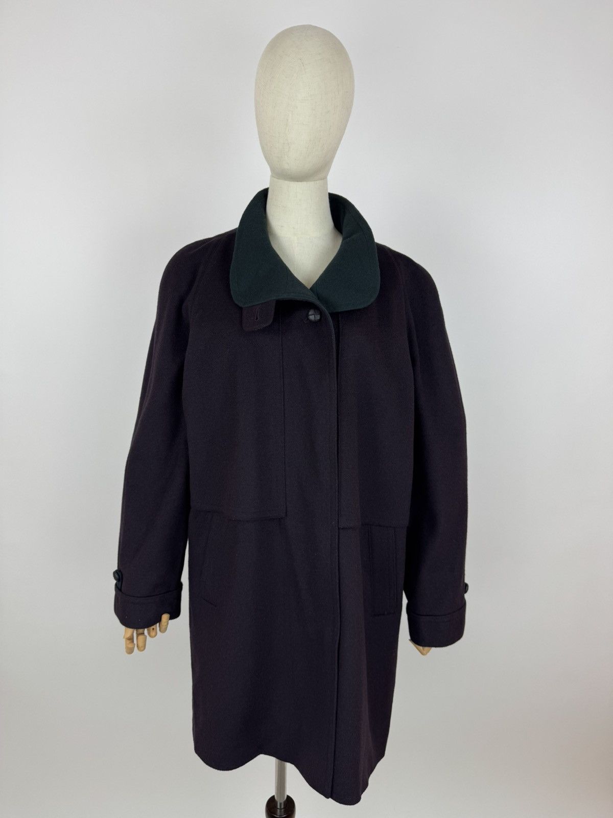 Other Alpaca Loden Burgundy Wool Trench coat Womens Size 42 Size M / US 6-8 / IT 42-44 - 1 Thumbnail