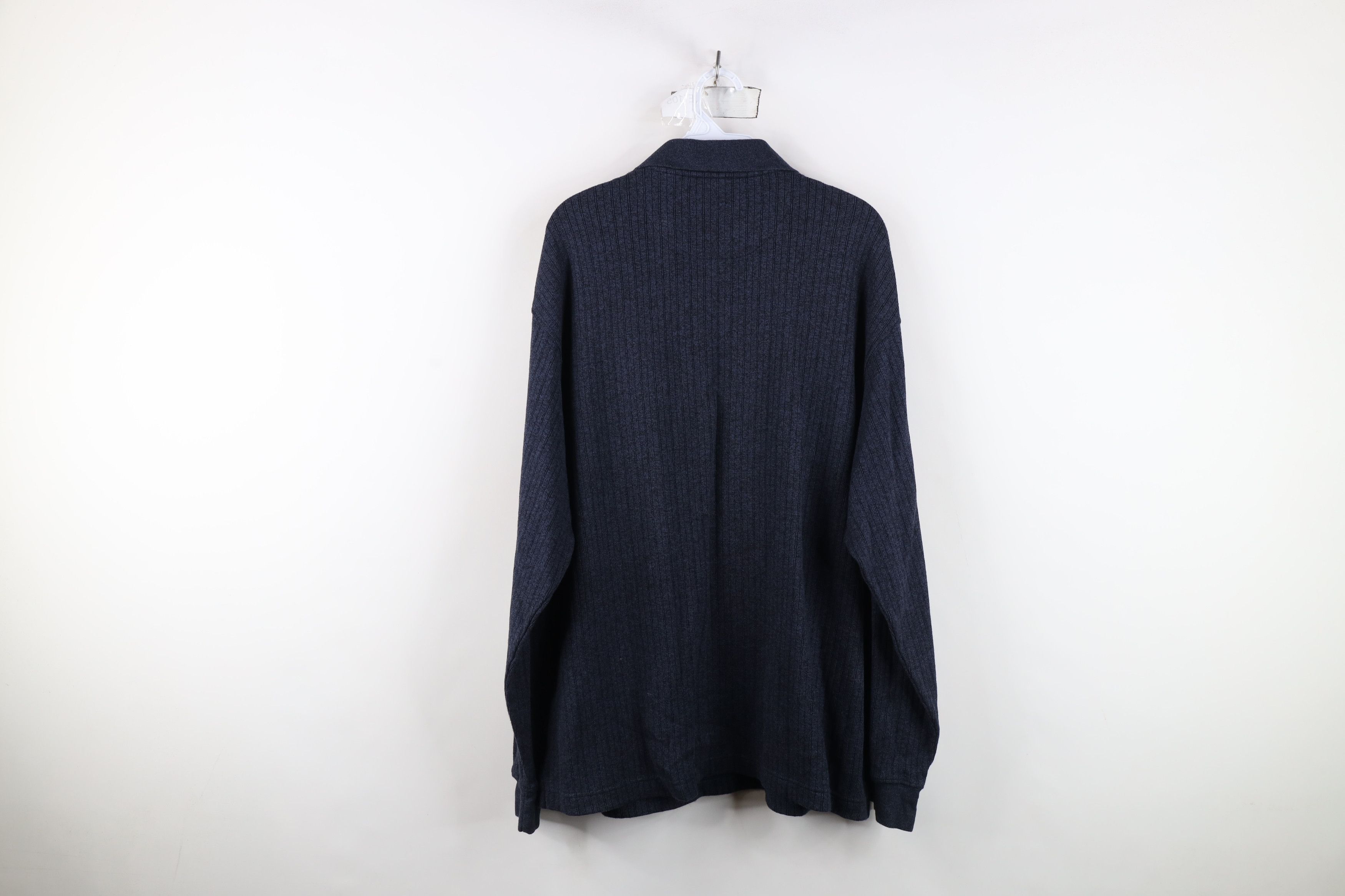 Vintage Vintage 90s Streetwear Knit Long Sleeve Rugby Polo Shirt Size US XL / EU 56 / 4 - 10 Thumbnail