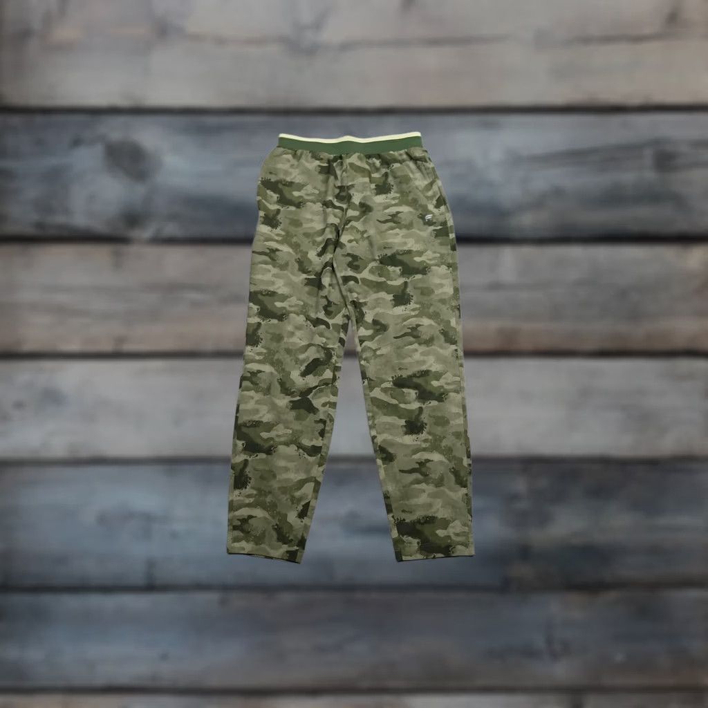 Fabletics Fabletics Sweatpants Pants Mens Medium Green Camo Knit Elastic Waist Flag Logo Size US 31 - 1 Thumbnail
