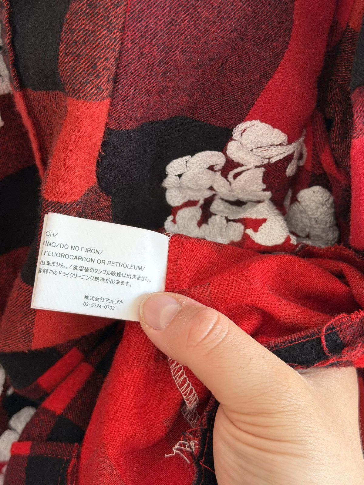 DENIM TEARS × READYMADE *RARE* DENIM TEARS X READYMADE JAPAN FLANNEL SHIRT RED SIZE2 Size US M / EU 48-50 / 2 - 13 Thumbnail
