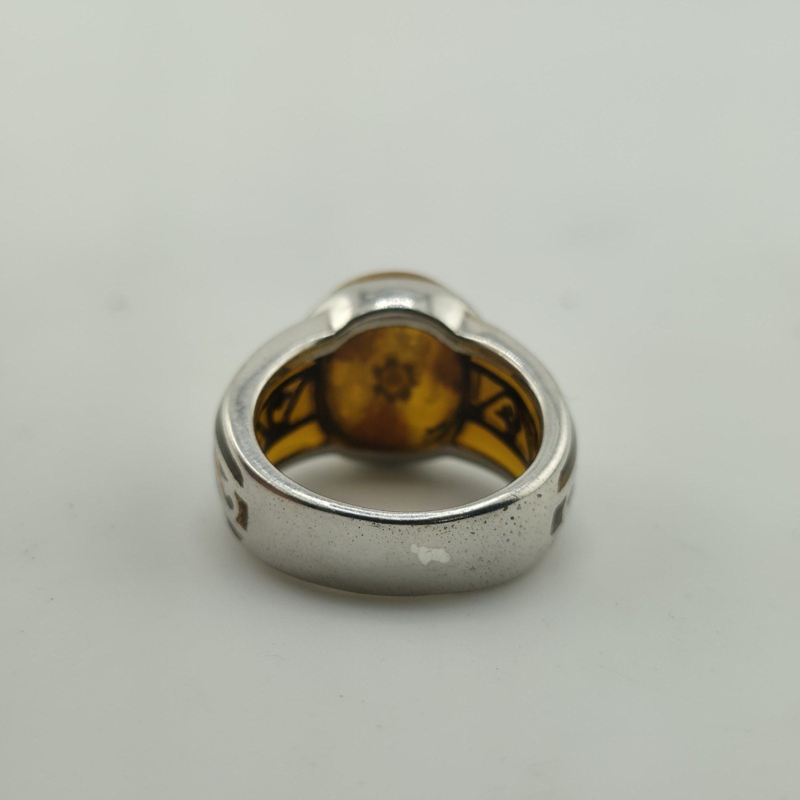Other Alan K Sterling Silver Millefiori Murano Glass Ring 9 Italy Size ONE SIZE - 4 Thumbnail