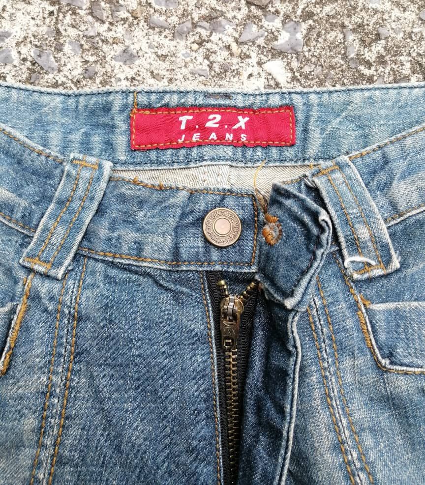 Japanese Brand T2X Cargo Denim Jeans Size US 28 / EU 44 - 3 Thumbnail