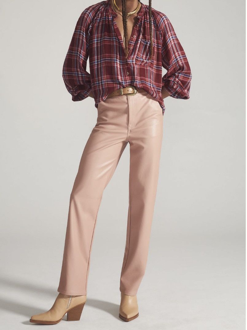 Anthropologie Anthropologie En Saison Lana Faux Leather Trousers, Size XS Size 26" / US 2 / IT 38 - 2 Thumbnail
