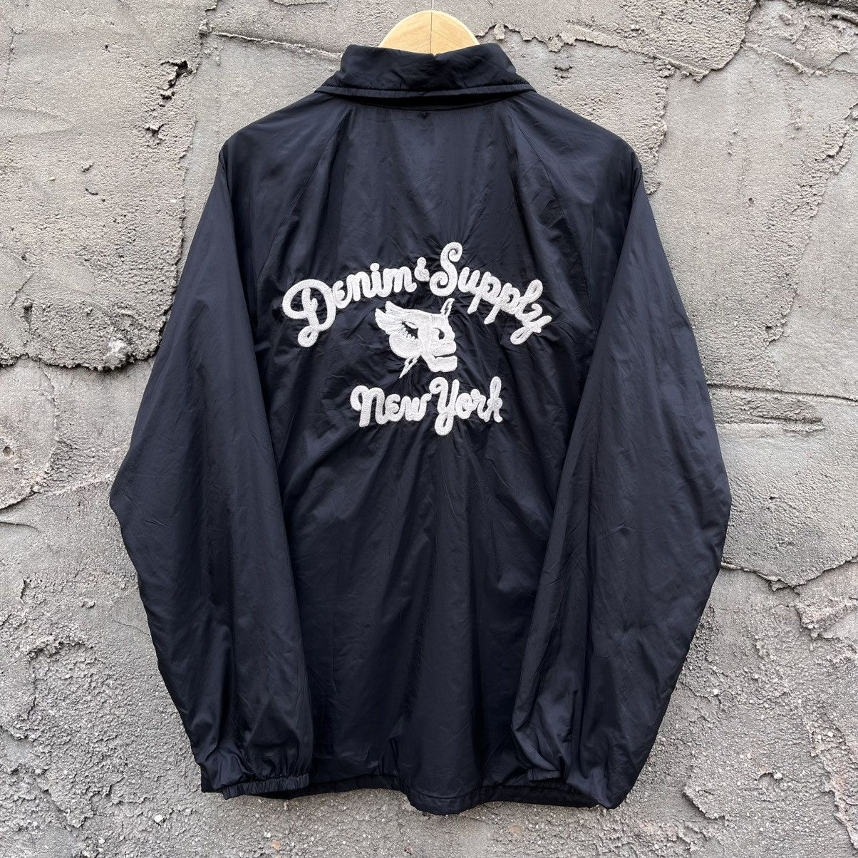 RRL Ralph Lauren Denim Supply RL Coach Jacket Embroidery Size US L / EU 52-54 / 3 - 1 Thumbnail