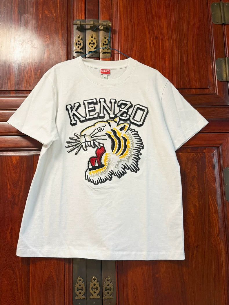 Kenzo Kenzo Pure Cotton Sea Tiger Hibiscus Short Sleeve Heavy Em Size US L / EU 52-54 / 3 - 1 Thumbnail