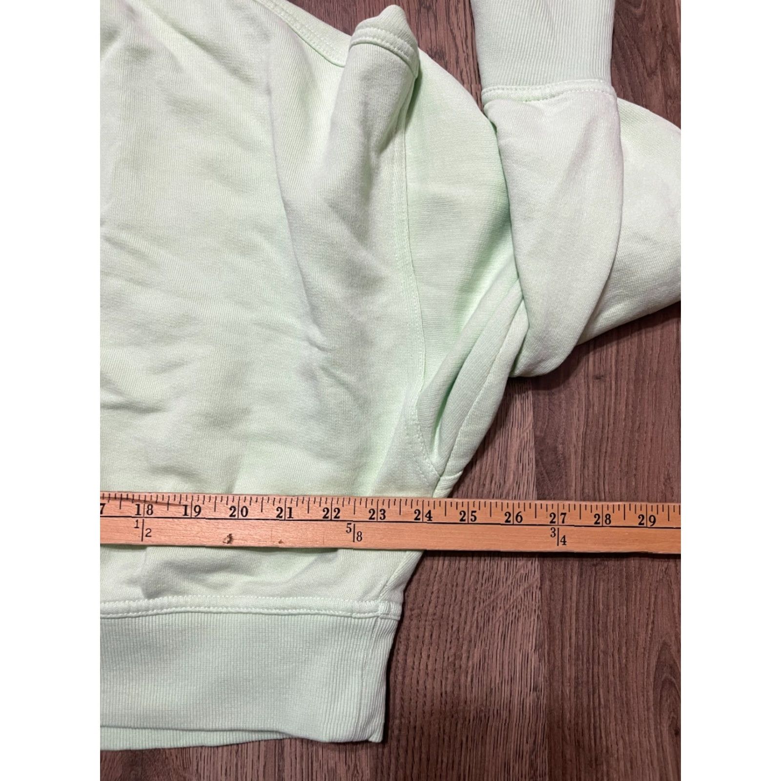 Vintage Aerie Sweater Women's Size XL Green Crop Top 1/4 Buttons Up Pullover Size XL / US 12-14 / IT 48-50 - 5 Thumbnail