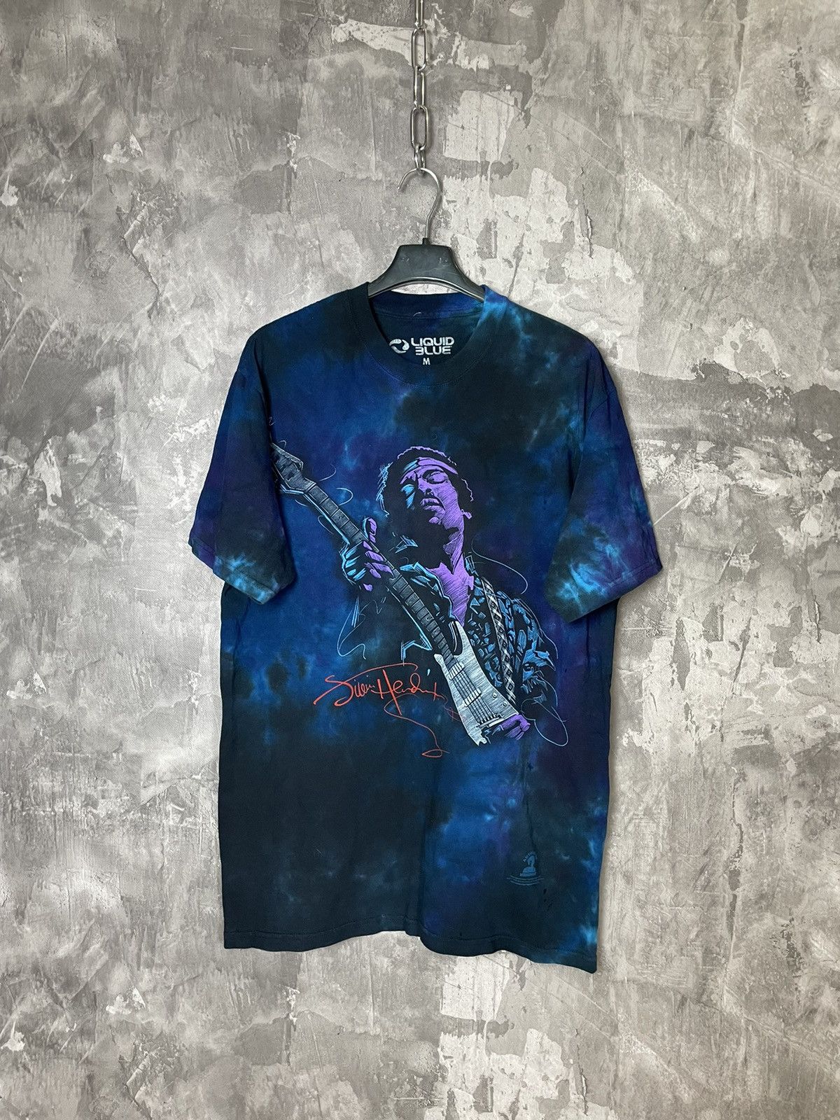 Band Tees × Liquid Blue × Vintage Jimmy Hendrix Liquid Blue Graphic T Shirt 2007 Psychedelic Size US M / EU 48-50 / 2 - 1 Thumbnail