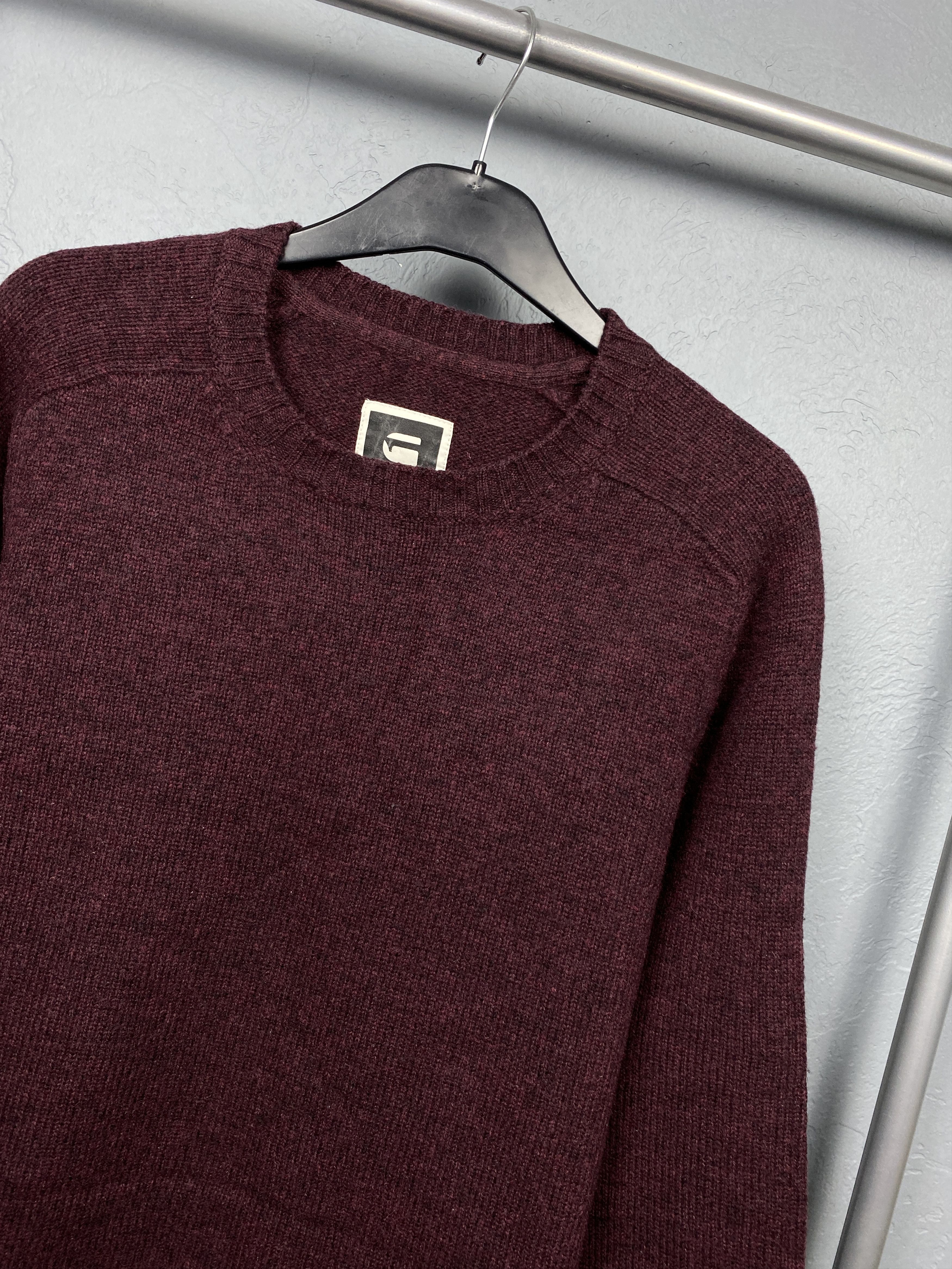 G-Star G Star Raw Vintage Mens Wool Knit Crew Neck Sweater Size US M / EU 48-50 / 2 - 2 Thumbnail