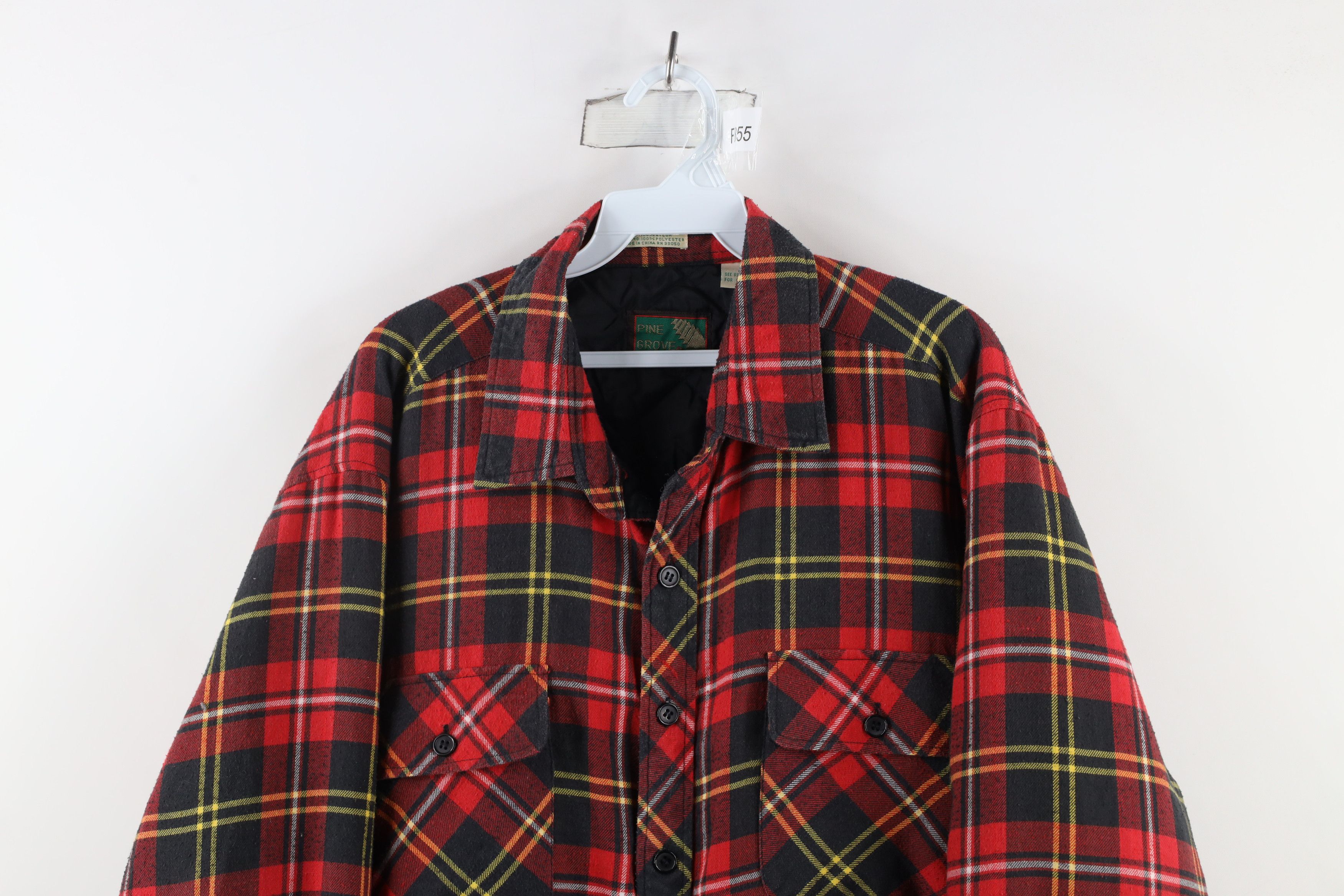 Vintage Vintage 90s Streetwear Quilted Flannel Button Shirt Jacket Size US M / EU 48-50 / 2 - 2 Thumbnail