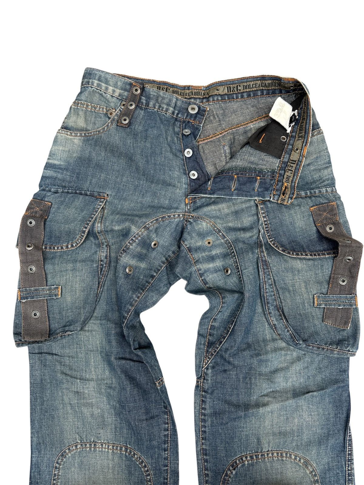 Dolce & Gabbana SS04 Cargo Denim Jeans Size US 30 / EU 46 - 3 Thumbnail