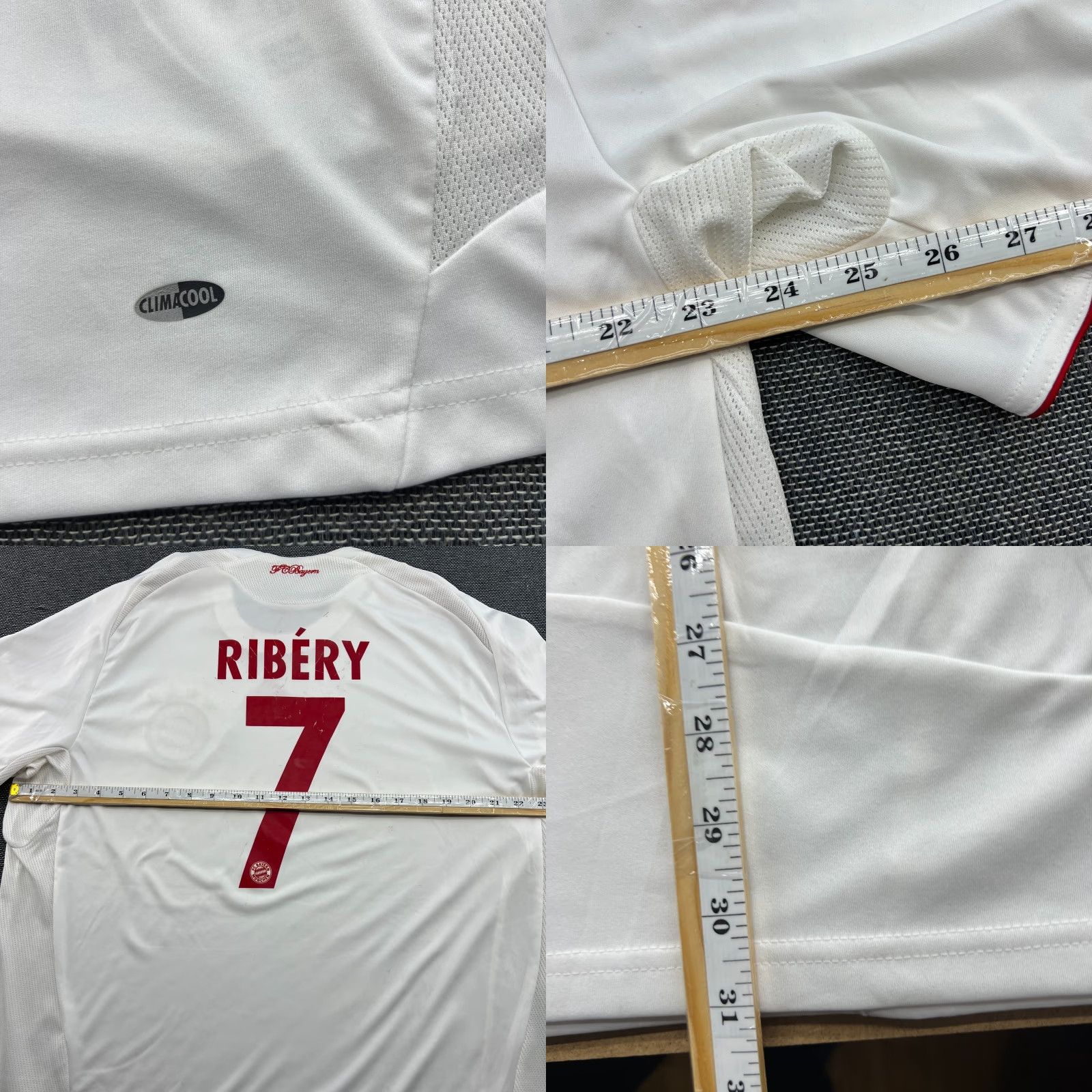 Adidas adidas Bayern Munich 2008 2009 Third Franck Ribery Football Jersey Mens XL white T-Shirt Athletic Jersey Mens XL adidas Size US XL / EU 56 / 4 - 10 Thumbnail