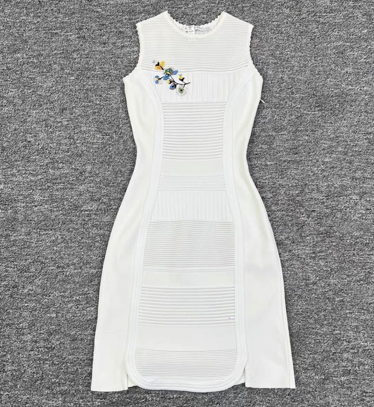Dior Dior Chest Embroidered Sleeveless Knit Dress K12 Size XS / US 0-2 / IT 36-38 - 1 Thumbnail