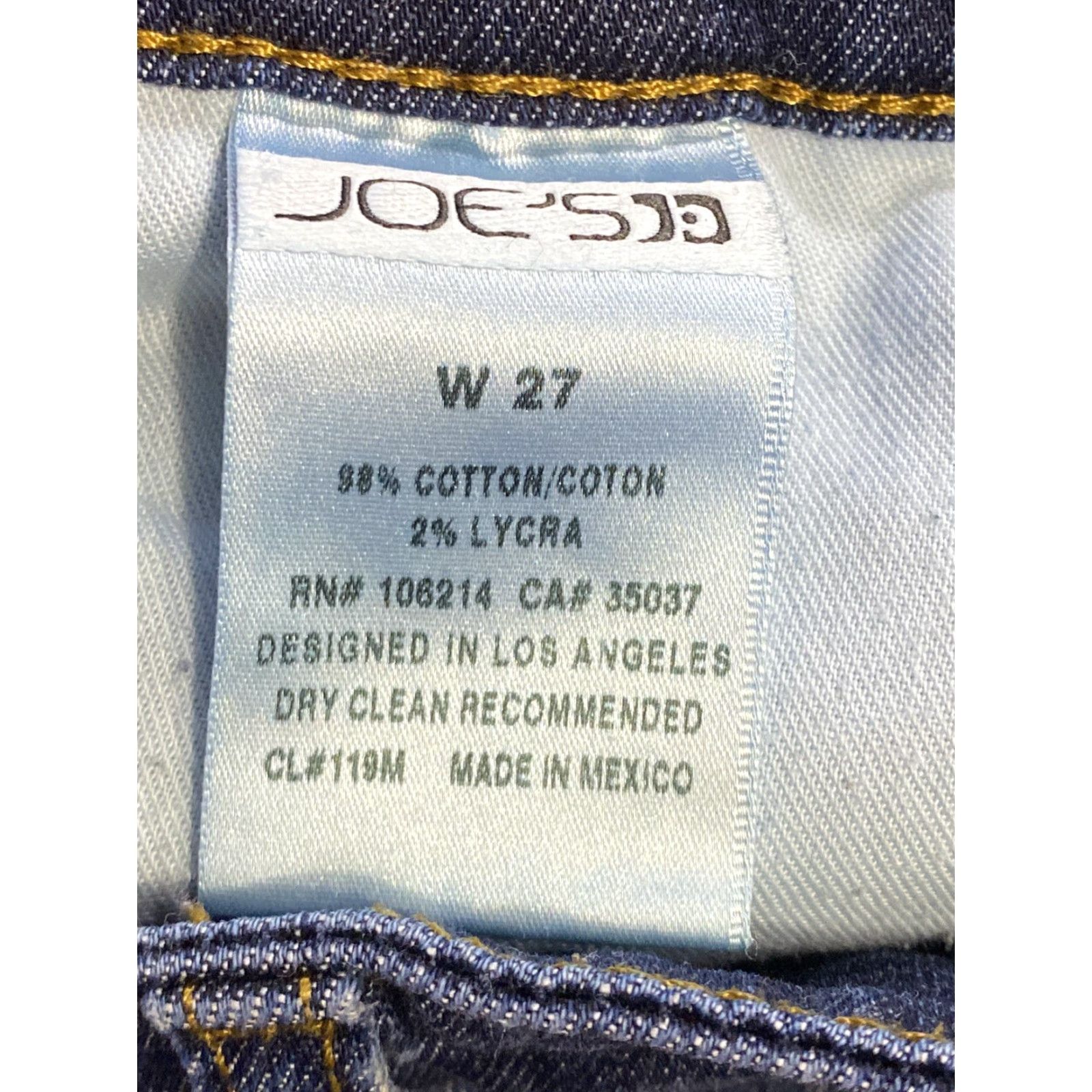 Vintage Womens Joe's Jeans Bermuda Shorts Blue Denim 27 Regular Denim Zip Button 5-Pocket Modern Casual Size 27" / US 4 / IT 40 - 5 Thumbnail