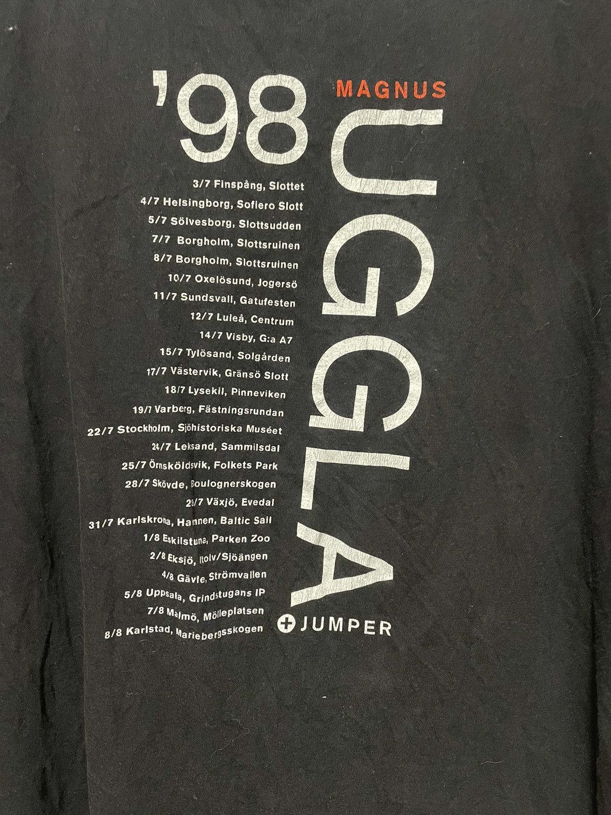 Band Tees 1998 Magnus Uggla Jumper Tour T-Shirt Vintage Concert Tee XL Size US XL / EU 56 / 4 - 5 Thumbnail