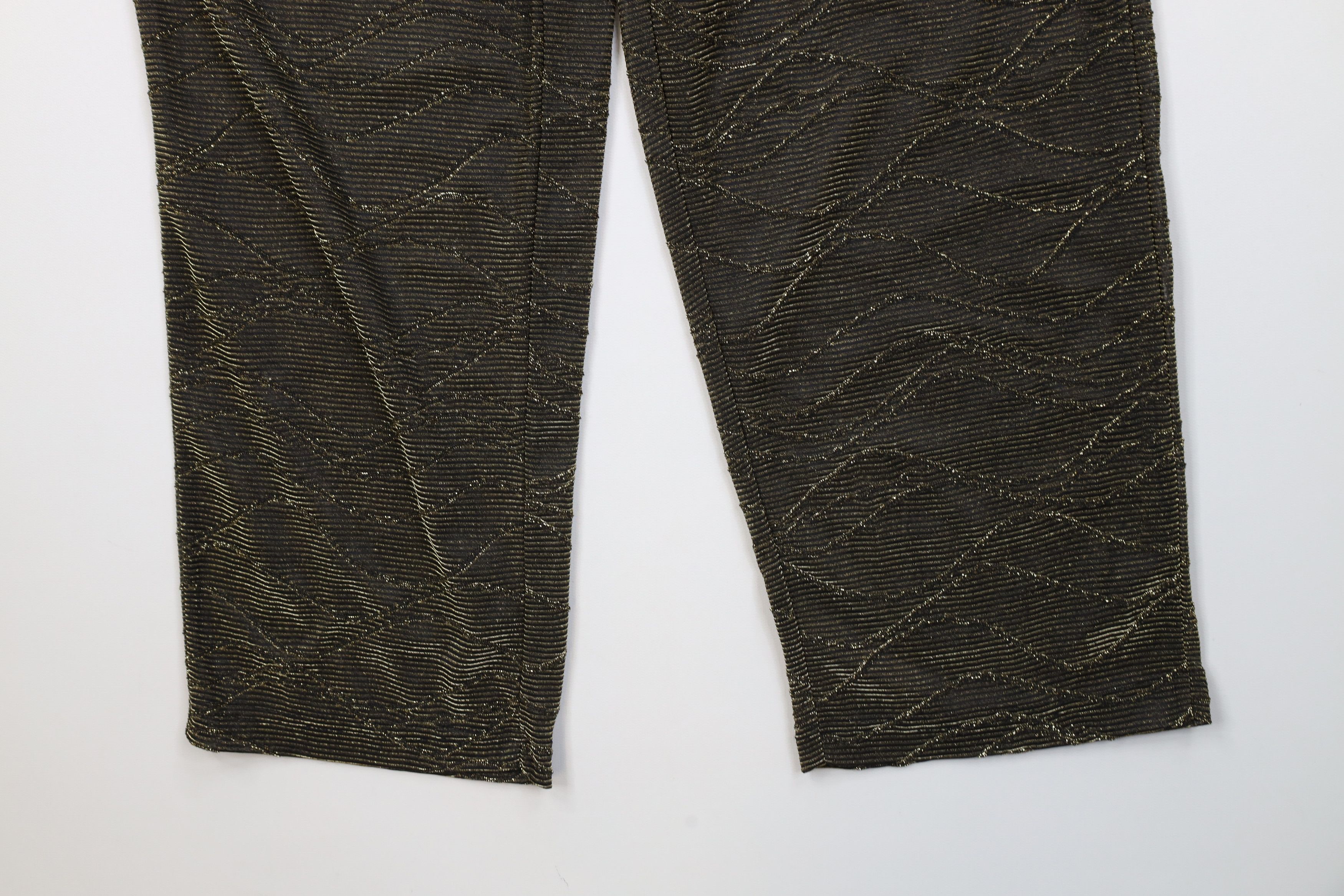 Vintage Deadstock Vintage 90s Sheer Metallic Harem Pants USA Gold Size 24" / US 00 / IT 34 - 4 Thumbnail