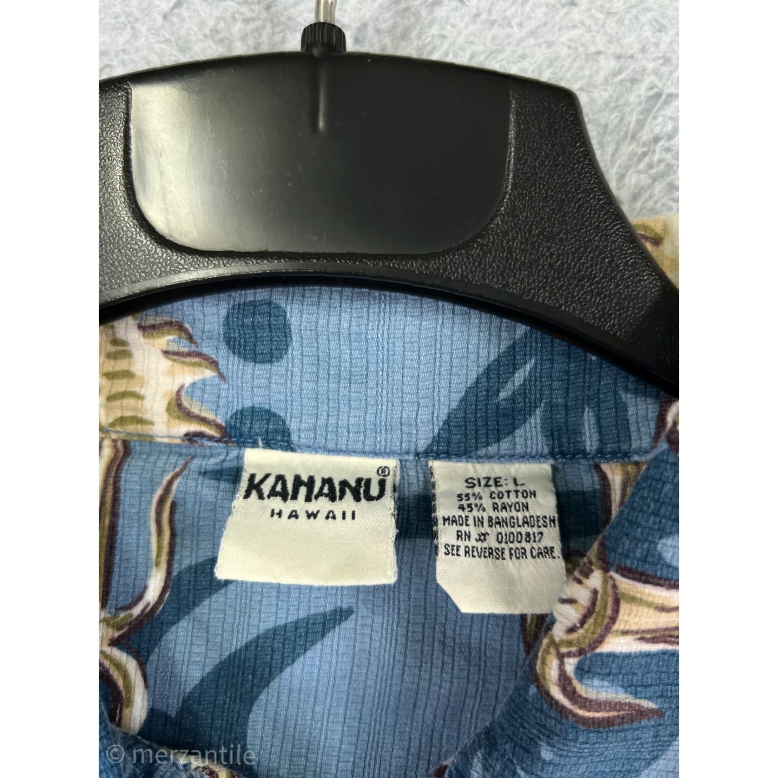 Vintage VINTAGE Oak Hill Kahanu Shirt Mens 2XL Blue Floral Hawaiian 100% Rayon Floral Aloha Beach Vacation 90s Mens Size US L / EU 52-54 / 3 - 3 Thumbnail