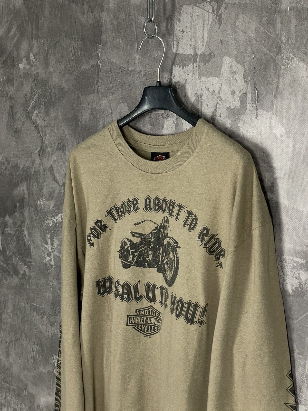 Vintage Vintage Y2K Harley Davidson Punk Long Sleeve Shirt Grunge Size US XL / EU 56 / 4 - 8 Thumbnail