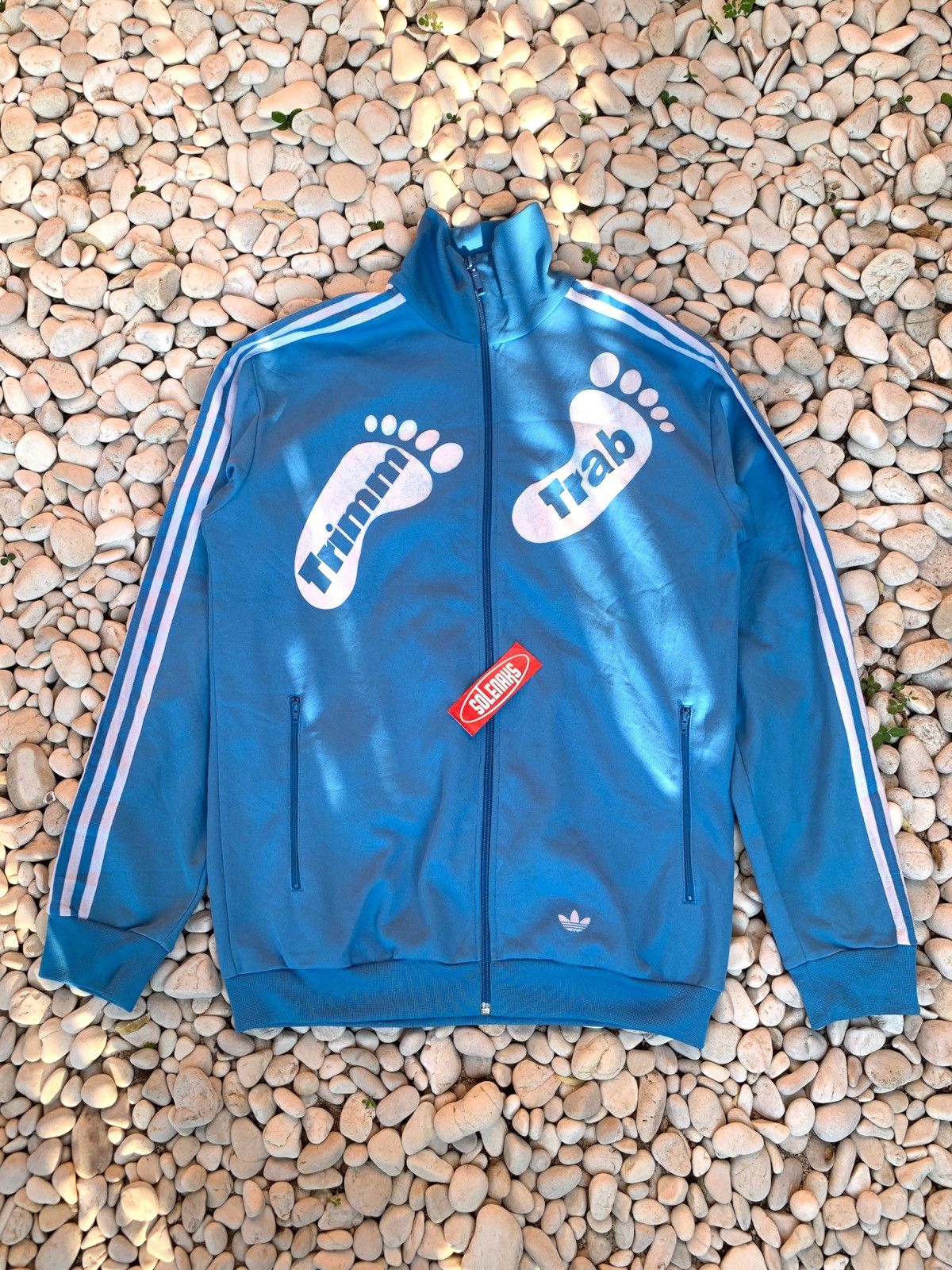 Adidas trimm trab tracksuit top clearance