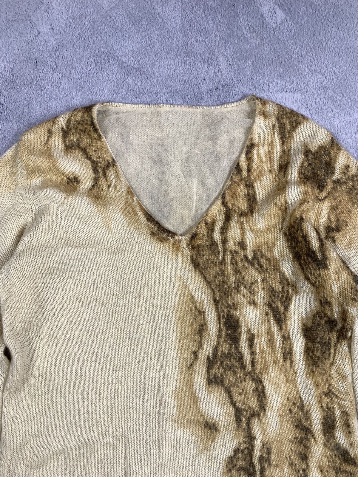 Japanese Brand × Vintage Vintage Y2K Japanese abstract sweater opium size M/L Size M / US 6-8 / IT 42-44 - 4 Thumbnail