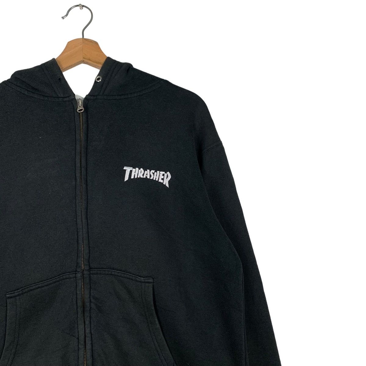 Thrasher Trashed THRASHER Big Logo Zipper Hoodies #0707-C32 Size US M / EU 48-50 / 2 - 8 Thumbnail
