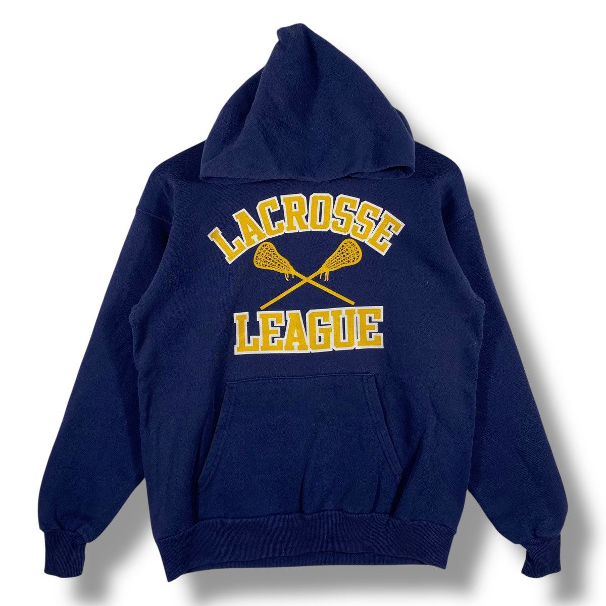 Vintage Vintage 80's LACROSSE LEAGUE Graphic Hoodie Pullover Size US M / EU 48-50 / 2 - 1 Thumbnail