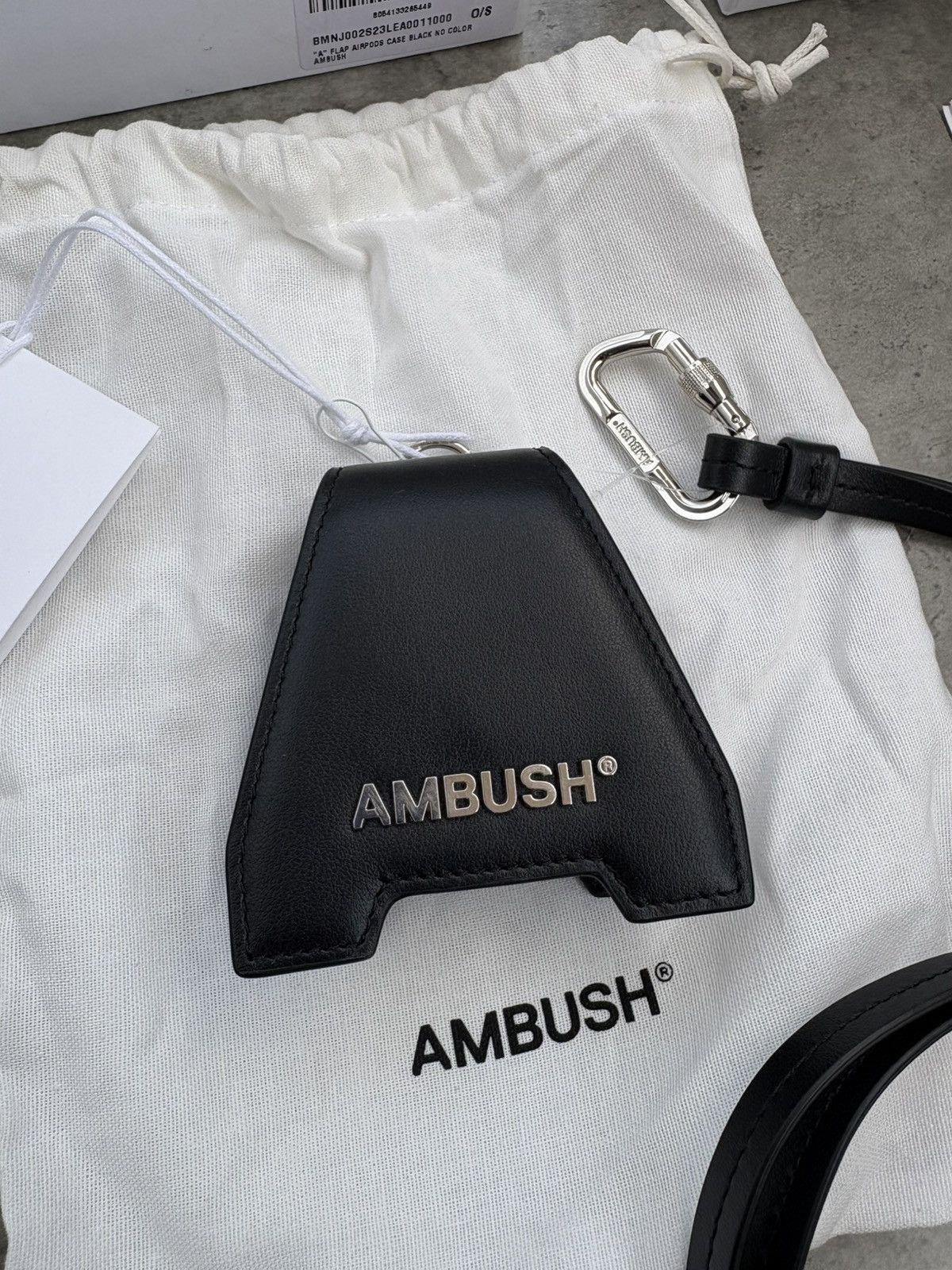 Ambush Design Ambush AirPods case calf leather black full set Size ONE SIZE - 3 Thumbnail