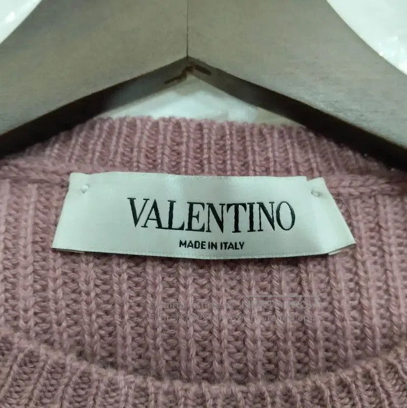 Valentino Valentino Light Purple Cashmere Short Sleeve Sweater . Size M / US 6-8 / IT 42-44 - 3 Thumbnail