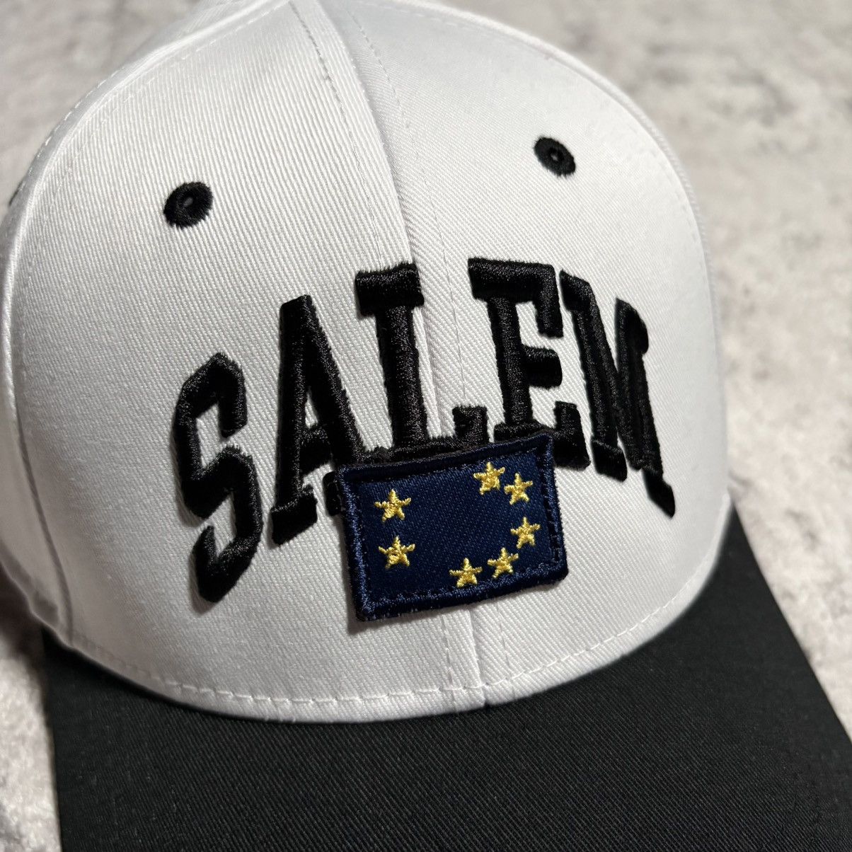 S4LEM Salem Stars Flag Patch Hat Black Black/White Size ONE SIZE - 2 Thumbnail