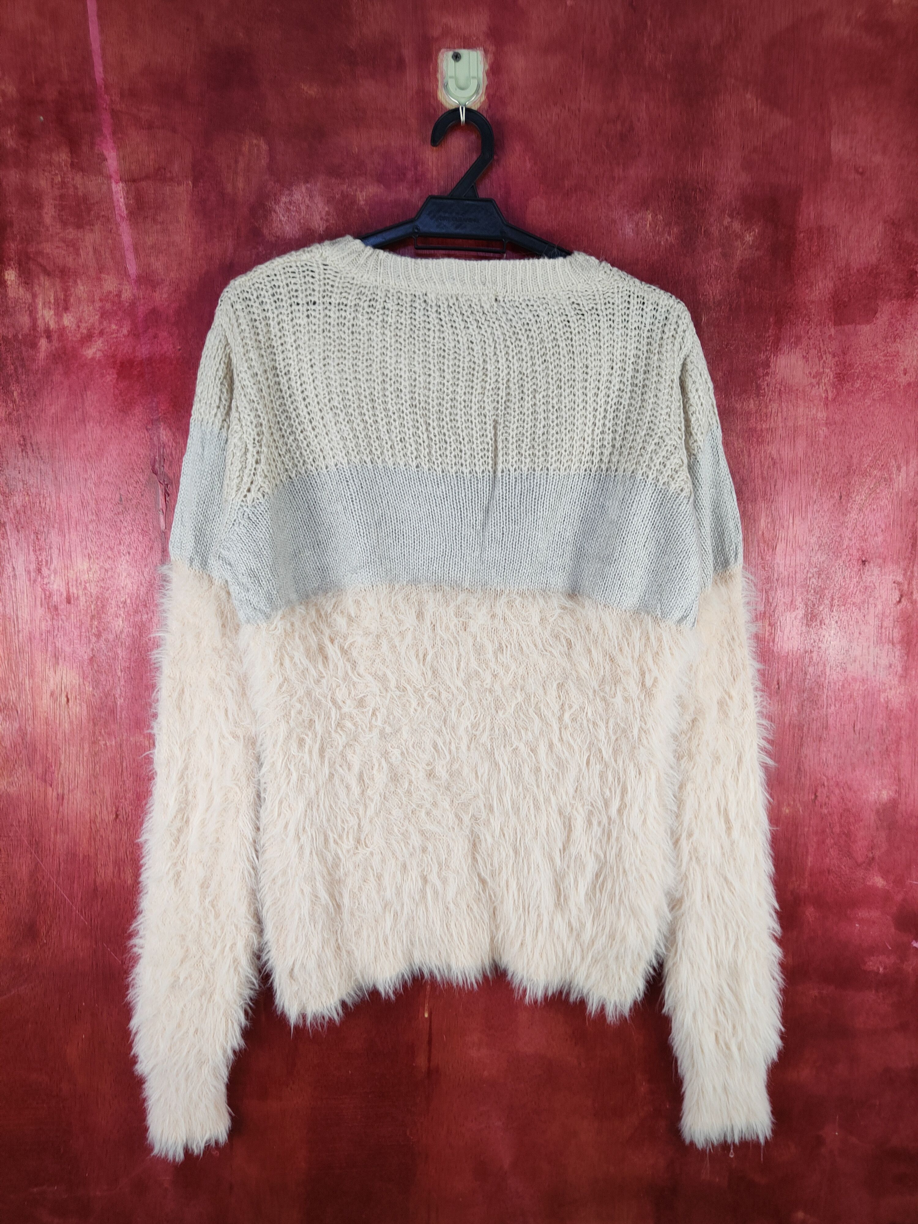 Aran Isles Knitwear Lhelbie Light Orange Shag Shaggy Fur Mohair Knitwear #S2100 Size M / US 6-8 / IT 42-44 - 7 Thumbnail