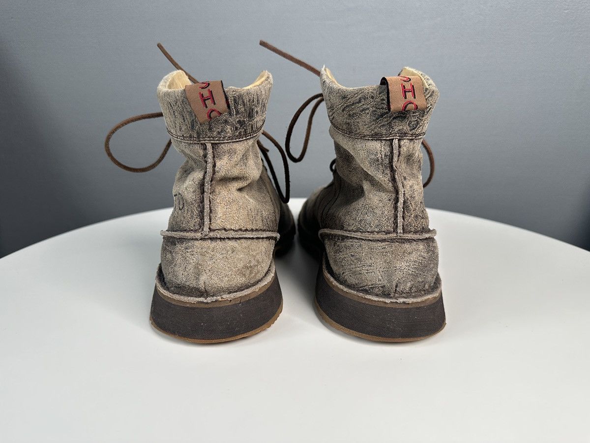 Shoto SHOTO Italy Artisan Distressed Leather Boots Elephant Grain Size US 8 / EU 41 - 3 Thumbnail