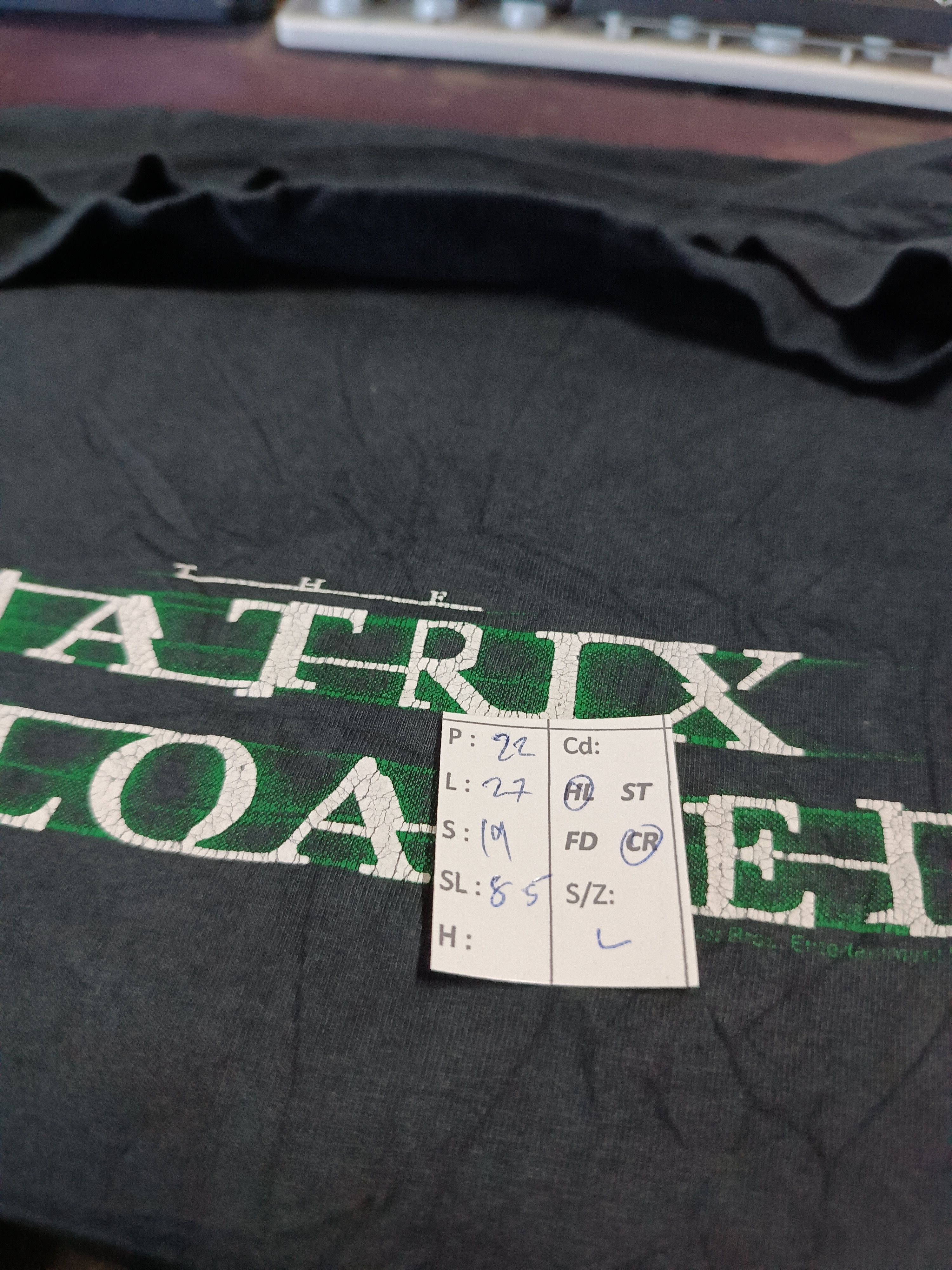 Vintage VINTAGE '03 MATRIX RELOADED PROMO T (keanu reeves john wick) Size US L / EU 52-54 / 3 - 16 Thumbnail