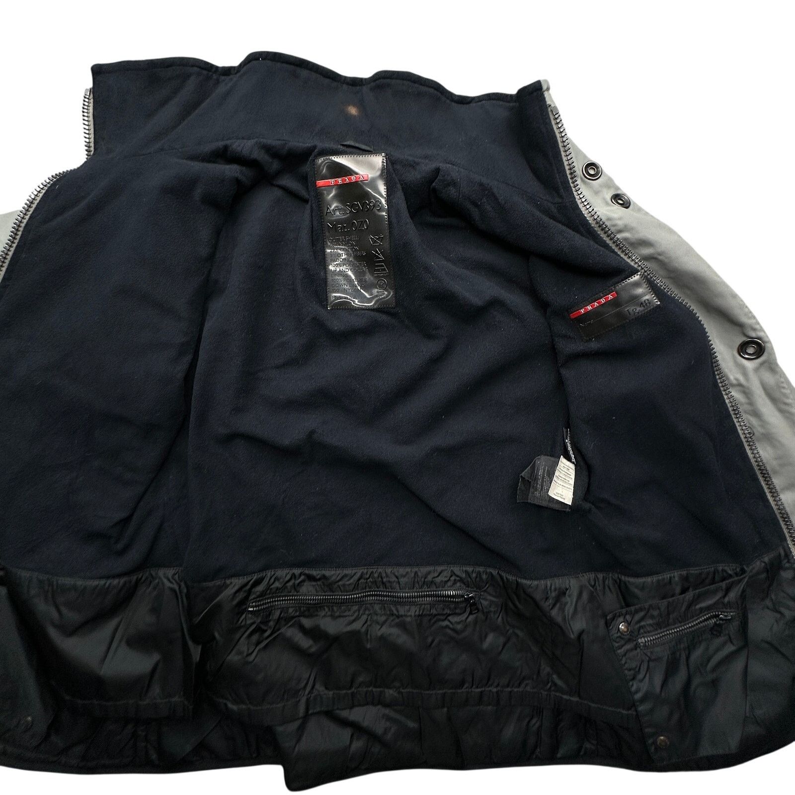 Prada Vintage Prada Art. SGV393 Fleece Lined Jacket Mens Medium Size US M / EU 48-50 / 2 - 10 Thumbnail