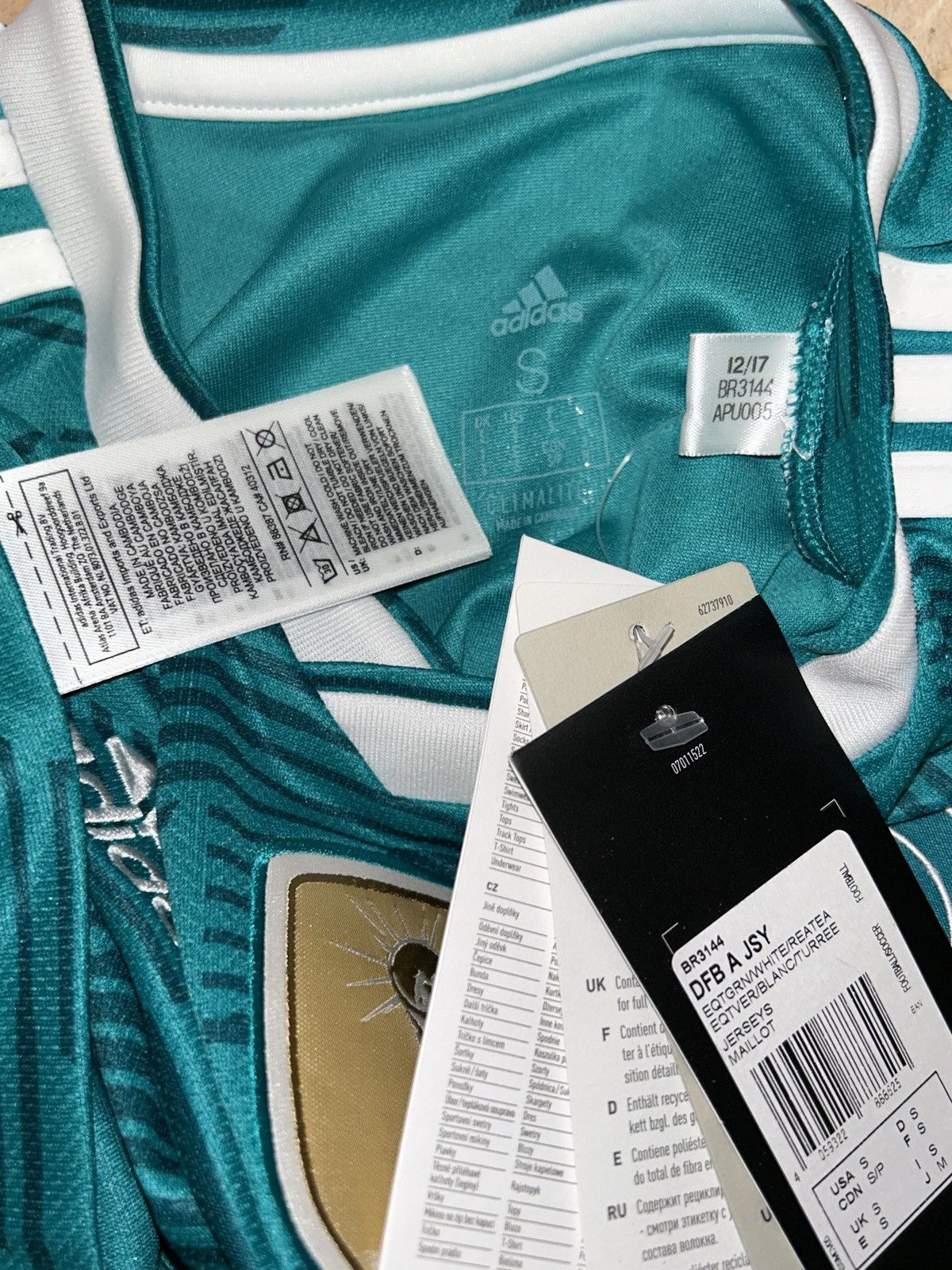 Adidas BNWT Adidas Germany DFB 2018 World Cup Away Kit Jersey Size US S / EU 44-46 / 1 - 6 Thumbnail
