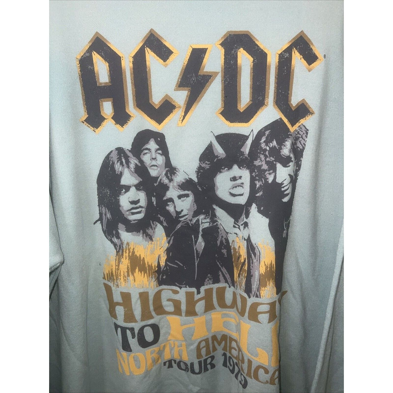 & Other Stories ACDC Sweatshirt 3XL Fleece Sweater Blue Highway To Hell Tour Size US XXL / EU 58 / 5 - 2 Thumbnail