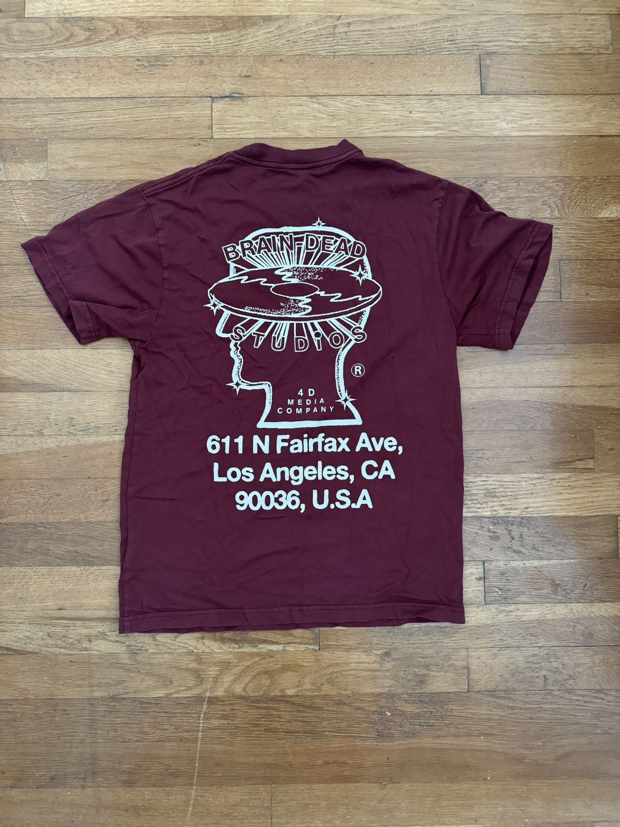 Brain Dead Maroon Brain Dead Studios Tee Size US XS / EU 42 / 0 - 2 Thumbnail