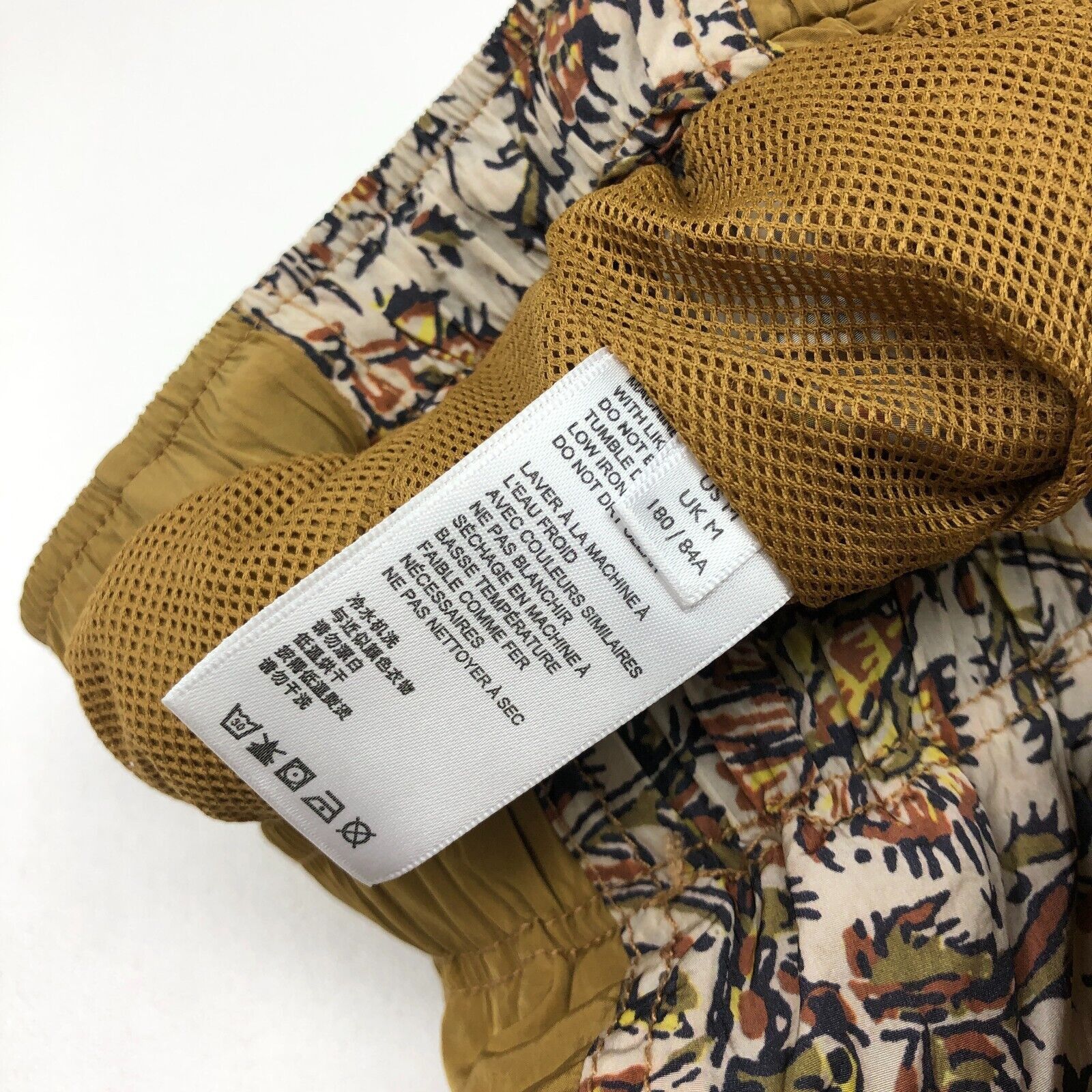 Urban Outfitters Urban Outfitters Tan Mustard Floral Swishy Pants Joggers Size 30" / US 8 / IT 44 - 5 Thumbnail
