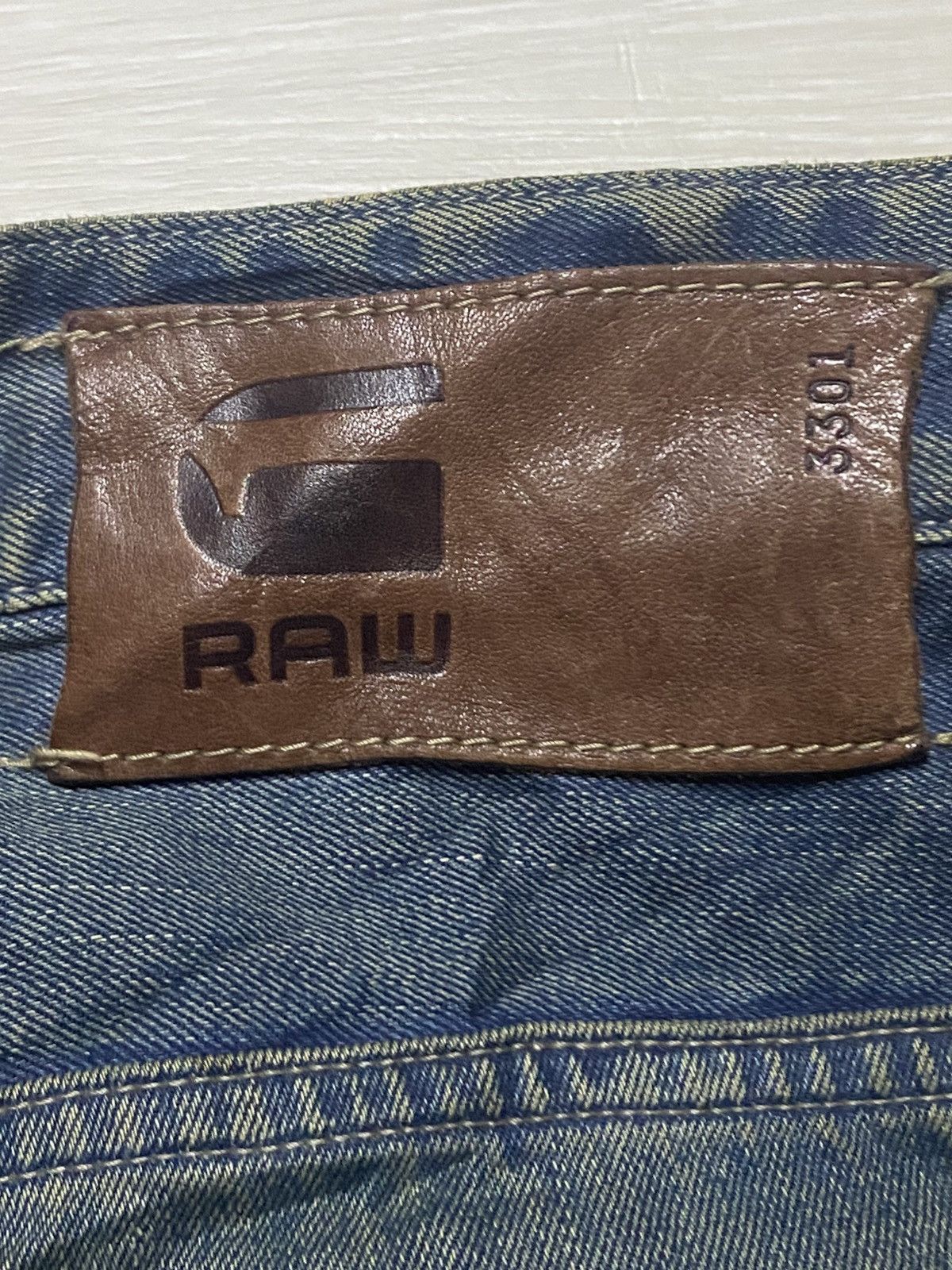 G-Star × Marc Newson Vintage GStar Raw 3301 Denim Mud Wash Jeans Size US 35 - 12 Thumbnail