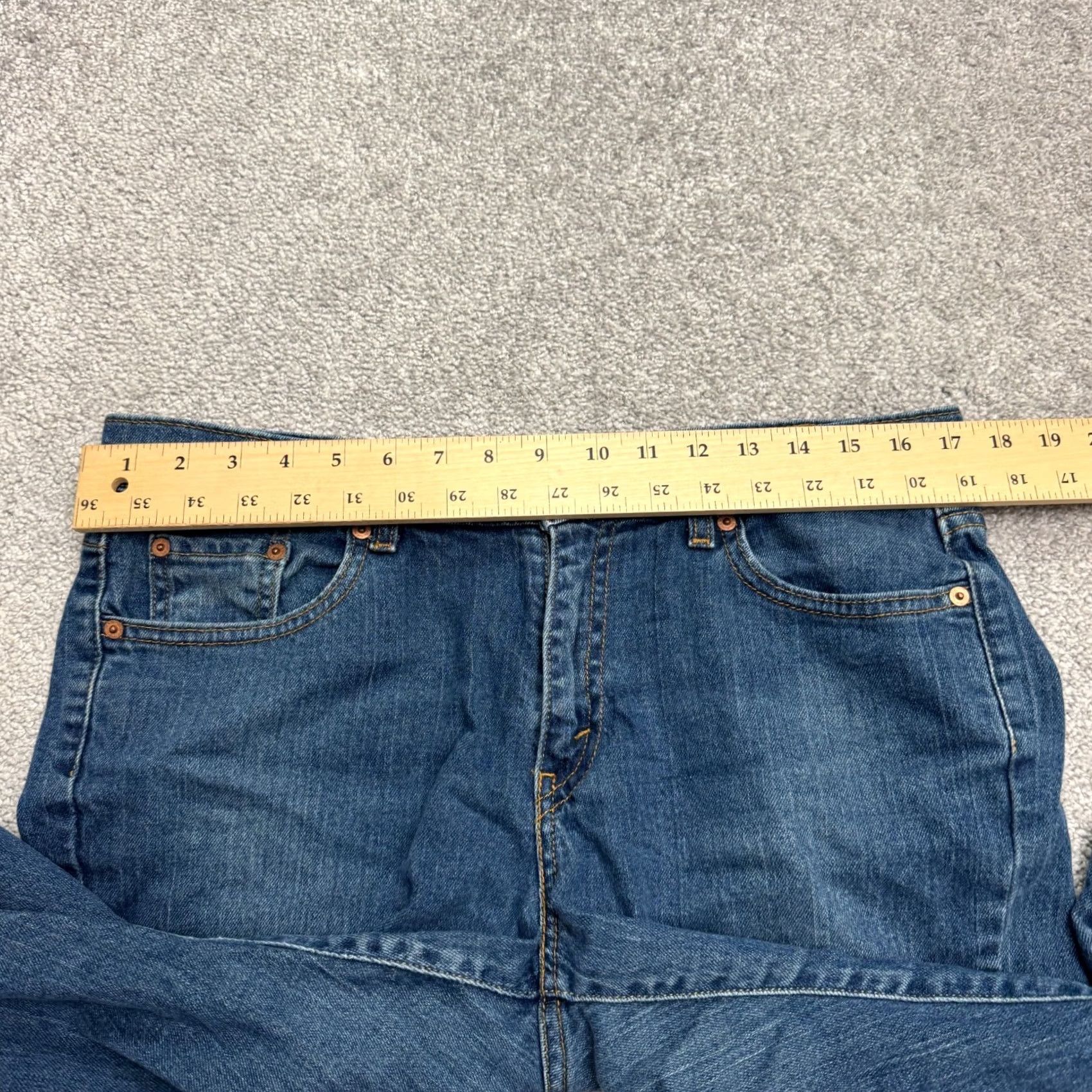 Levi's Levi's 515 Bootcut Jeans Womens 10M Medium Blue Cotton Denim Regular 34 Inseam 31 in 5-Pocket Stretch Casual City Streetwear Mens Womens Girls Size 32" / US 10 / IT 46 - 7 Thumbnail