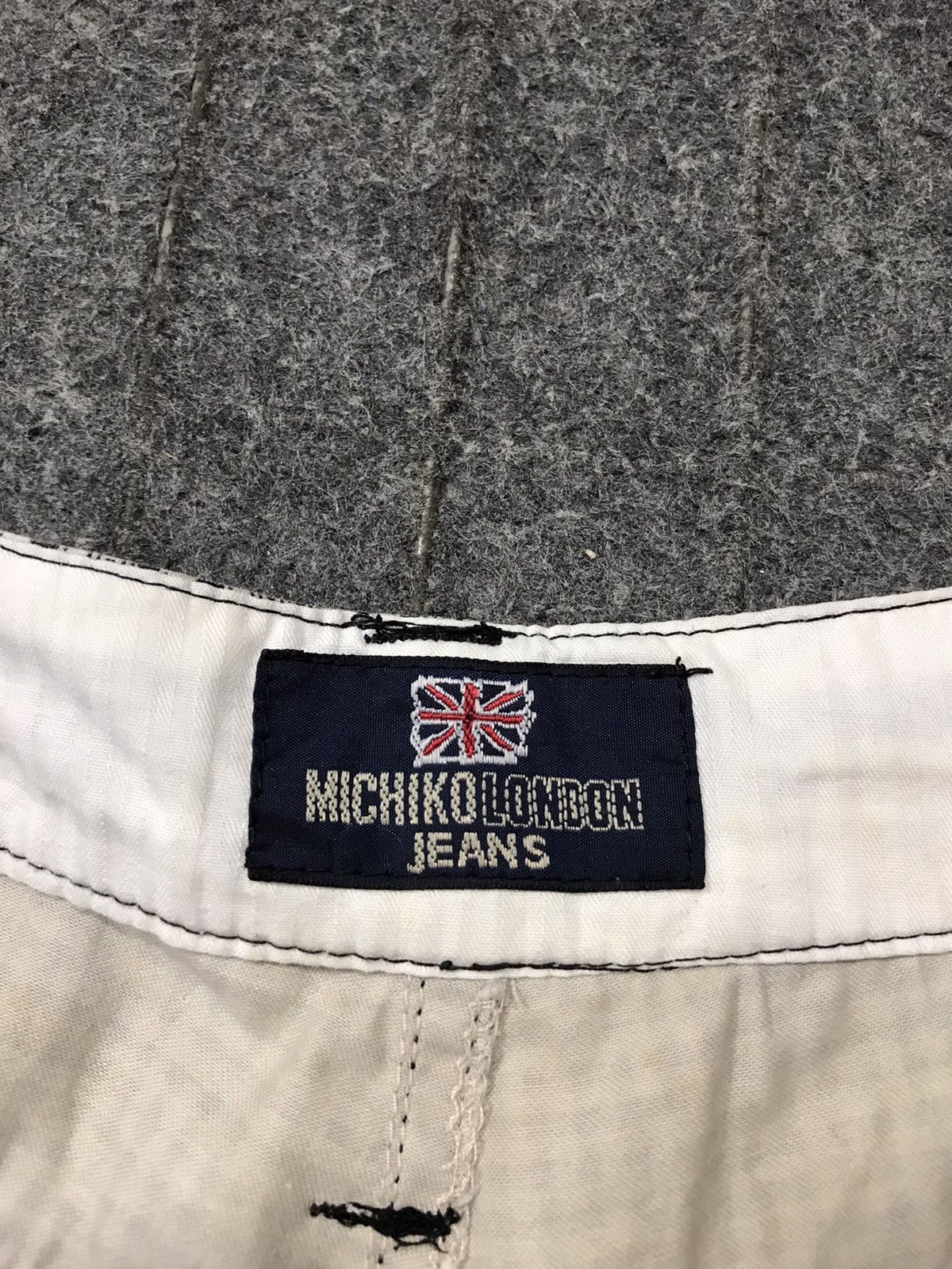 Japanese Brand × Vintage Michiko London Jeans Design Plaid Zipper Short Pants Size US 30 / EU 46 - 12 Thumbnail