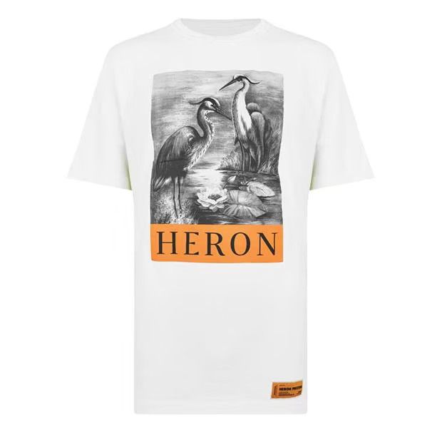 image of Heron Preston O1G2R1Mq0524 Short Sleeve T-Shirts In White, Men's (Size Large)