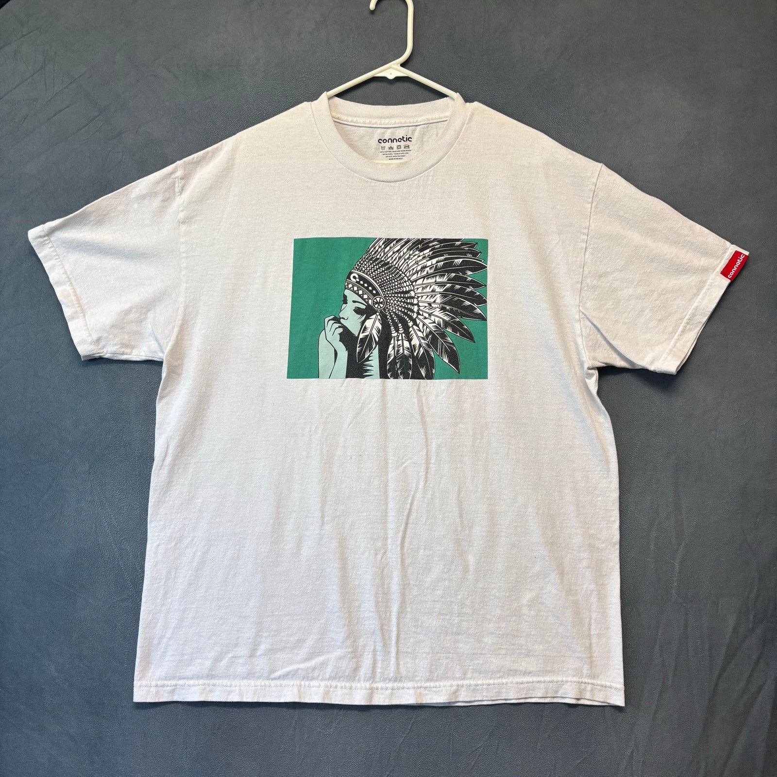 Other Connetic Native Tee Shirt Feather Headdress Beautiful Sexy Size US XL / EU 56 / 4 - 1 Thumbnail
