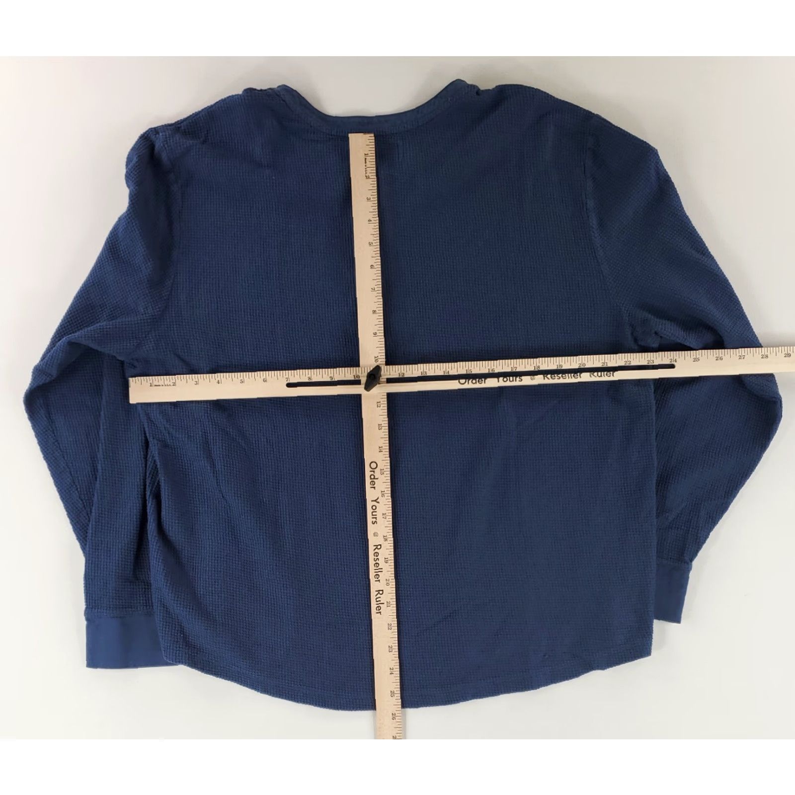 Tecovas Tecovas Shirt Thermal Henley Long Sleeve Blue XL Mens Size US XL / EU 56 / 4 - 6 Thumbnail