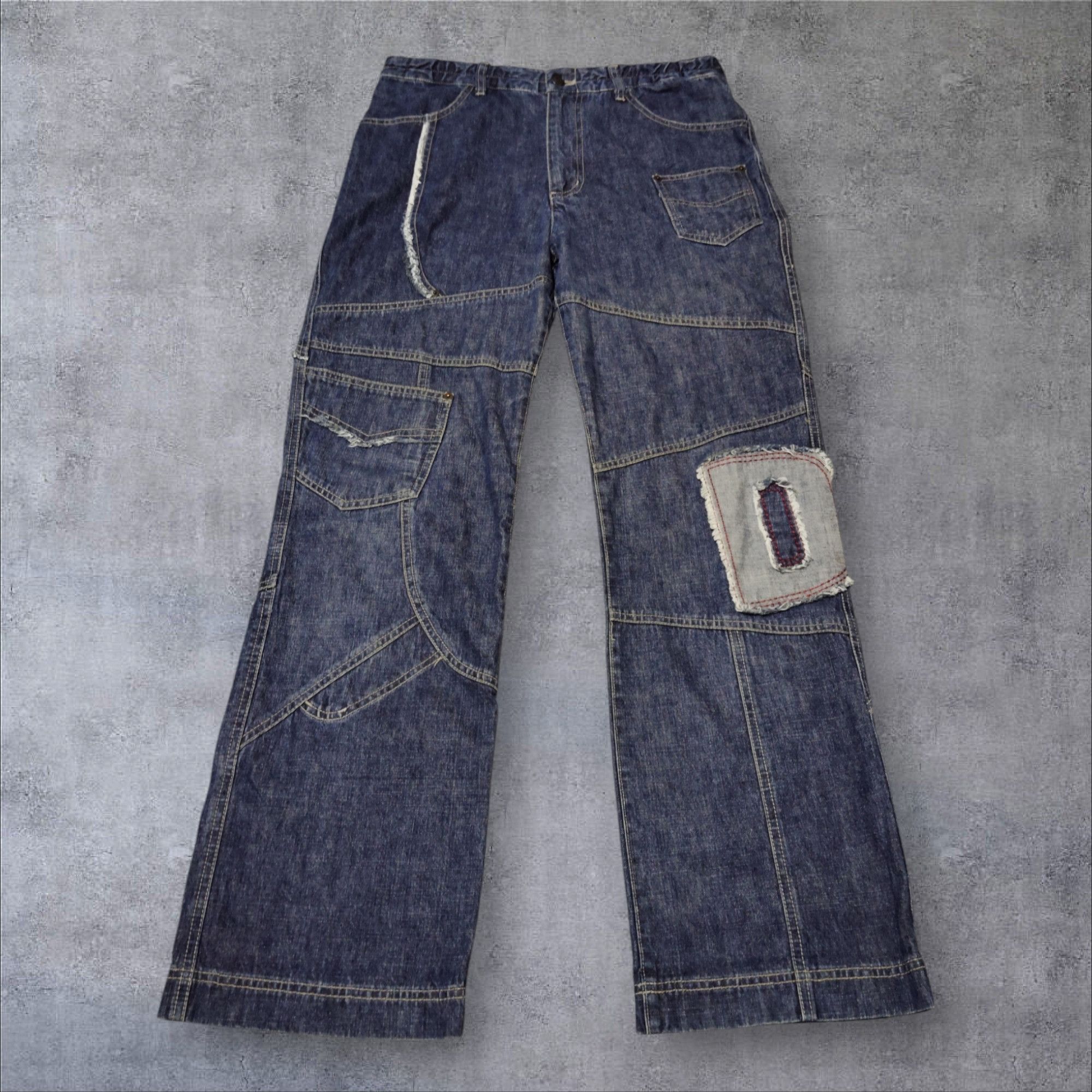 Designer × Japanese Brand VINTAGE DRUG STORES DENIM PANT Size US 32 / EU 48 - 1 Thumbnail