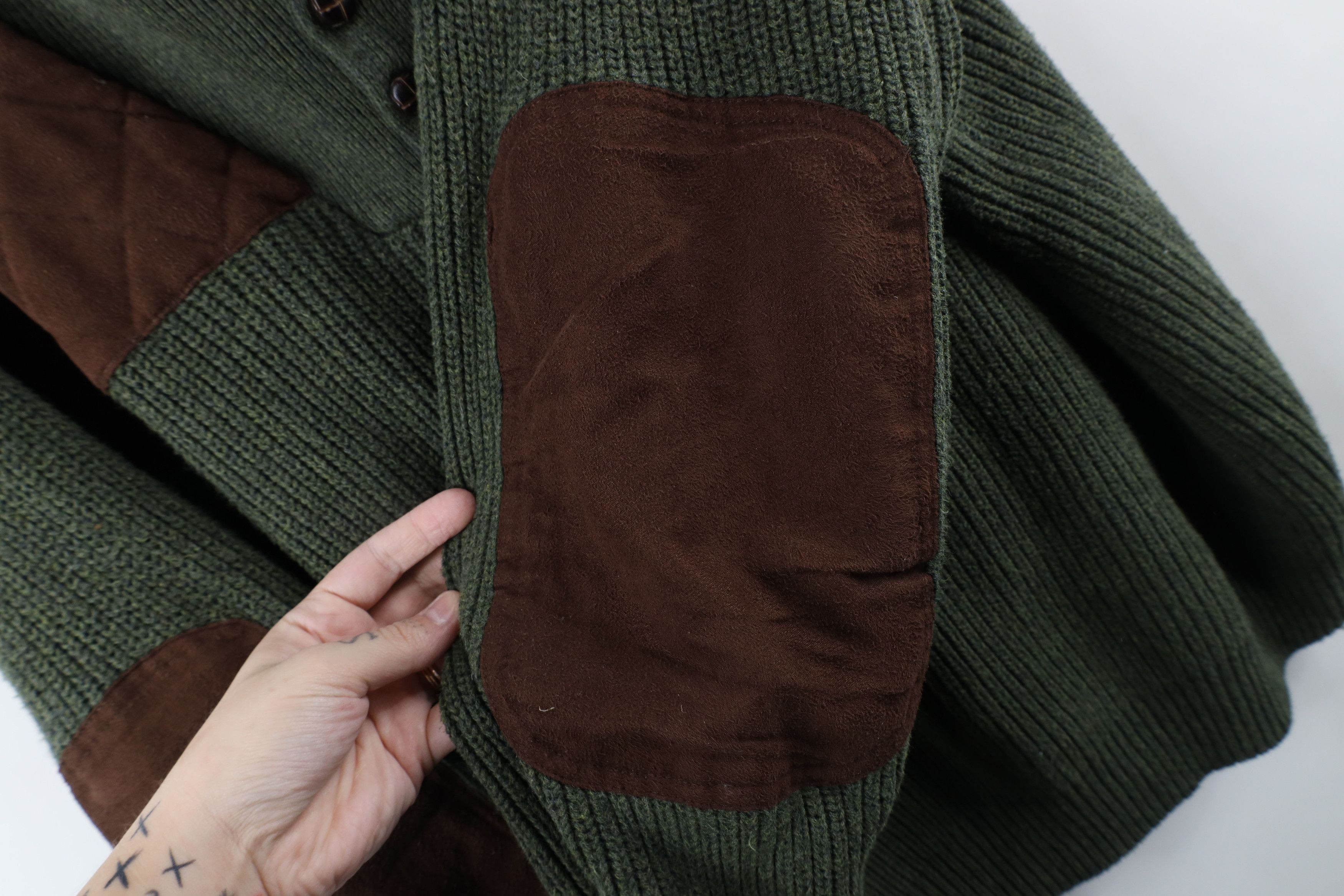 Cabelas × Vintage Vintage Cabelas Quilted Ribbed Knit Shooting Henley Sweater Size US XL / EU 56 / 4 - 8 Thumbnail