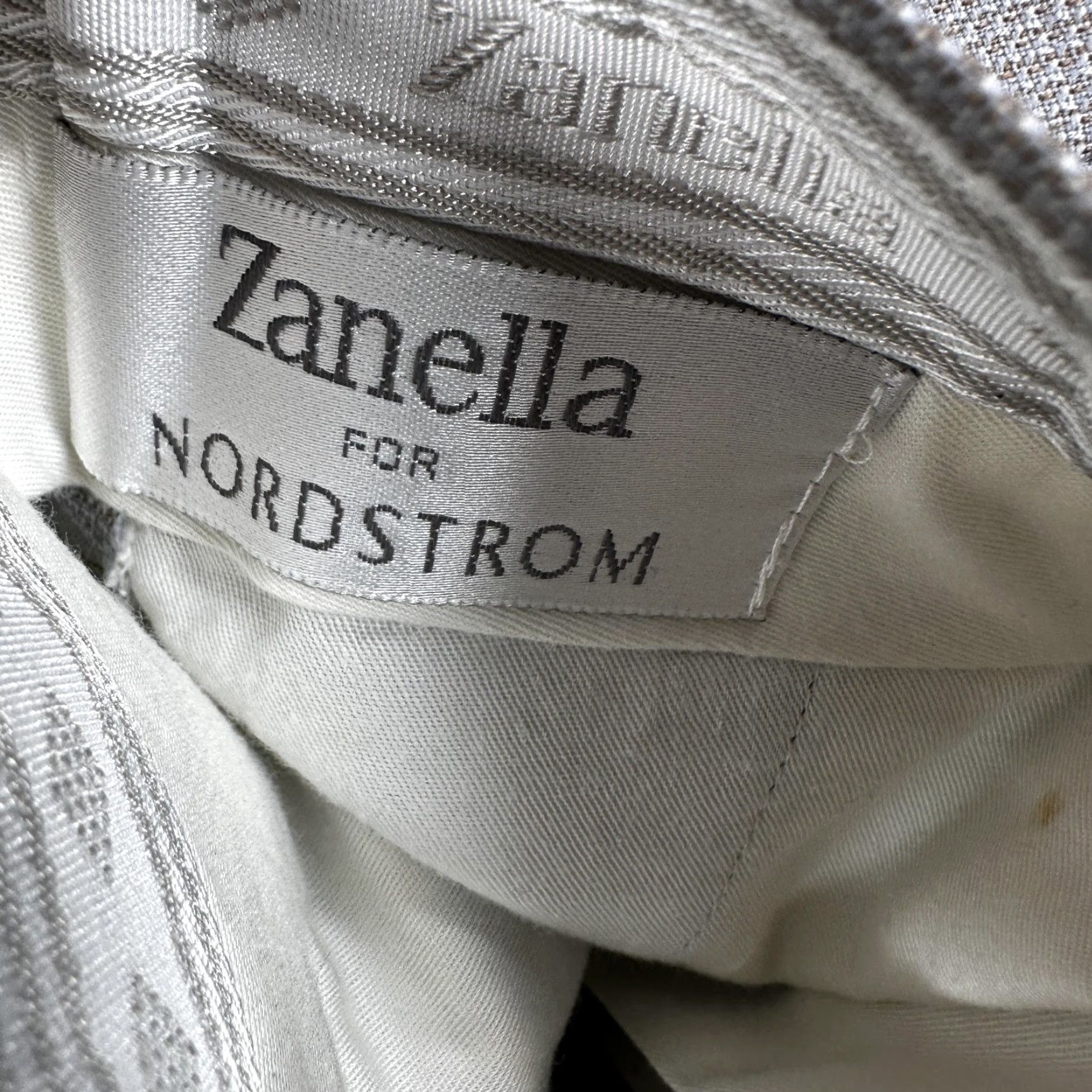 Zanella Zanella Austin Dress Pants Mens 35x28 Gray Check Pleated Cuffed Made In Italy Size US 35 - 6 Thumbnail